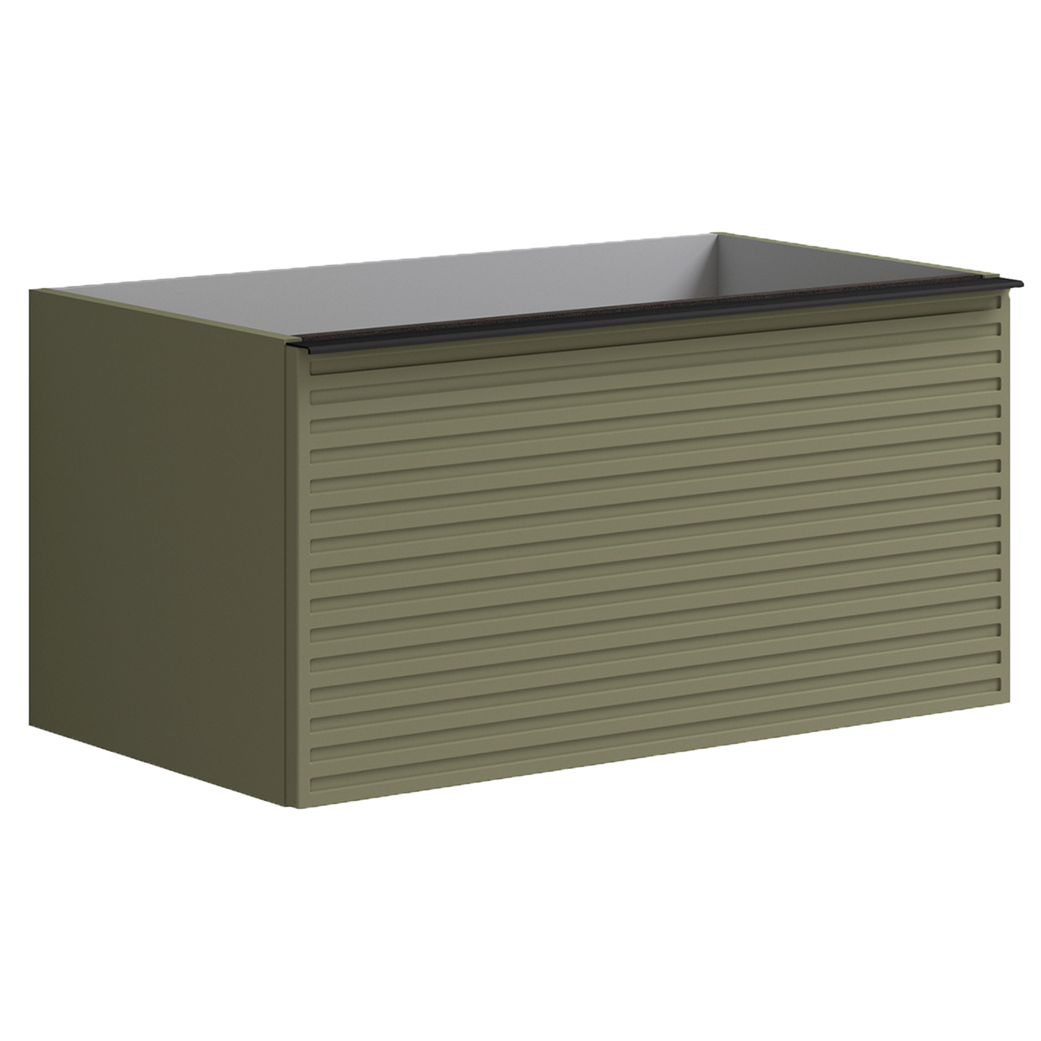  Тумба для раковины с 2 ящиками 80см Onsen Pixel 68-BP-082-S1-M57,зелёный 