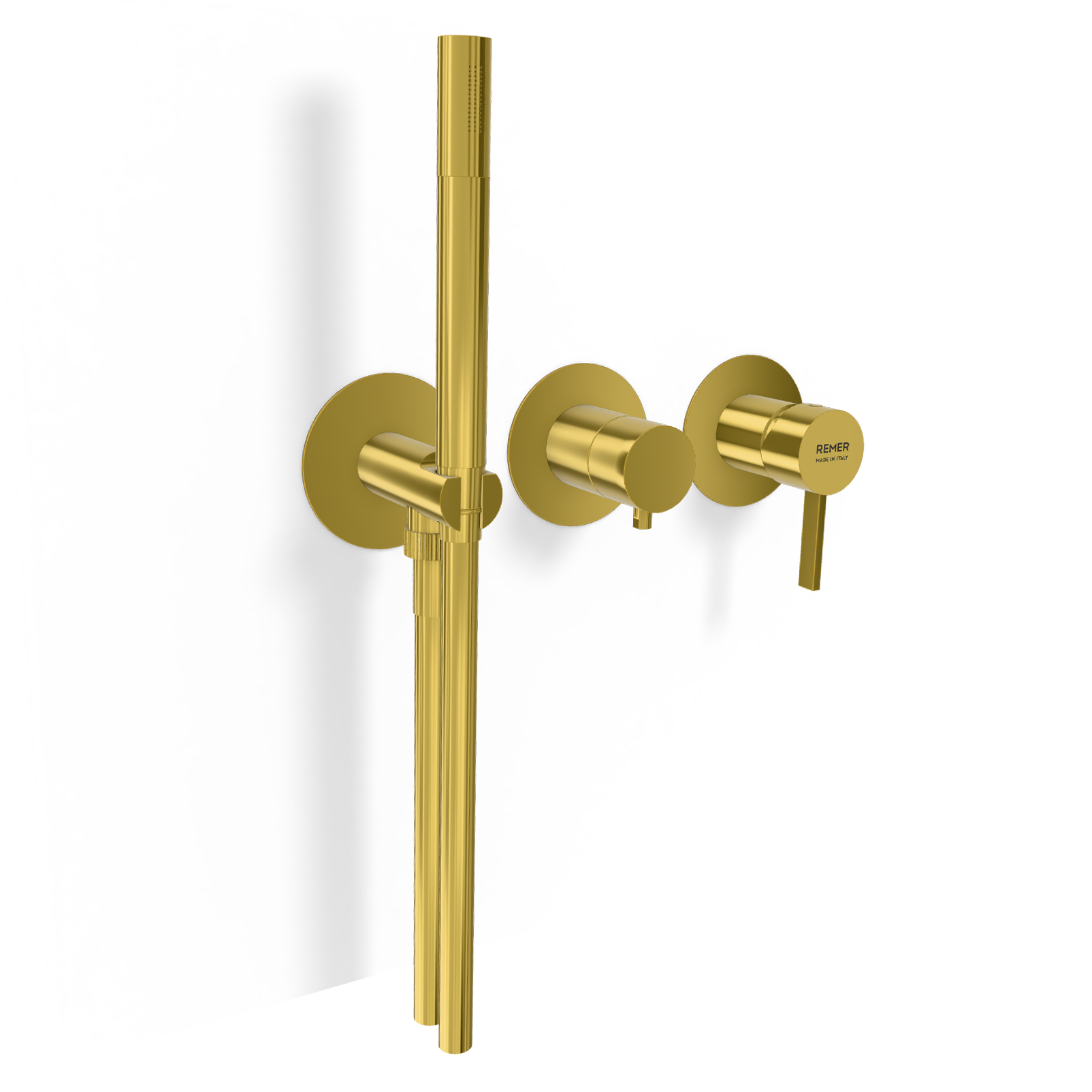 Смеситель для душа Remer Metrica MC97D3PWBDO, золото глянцевое
