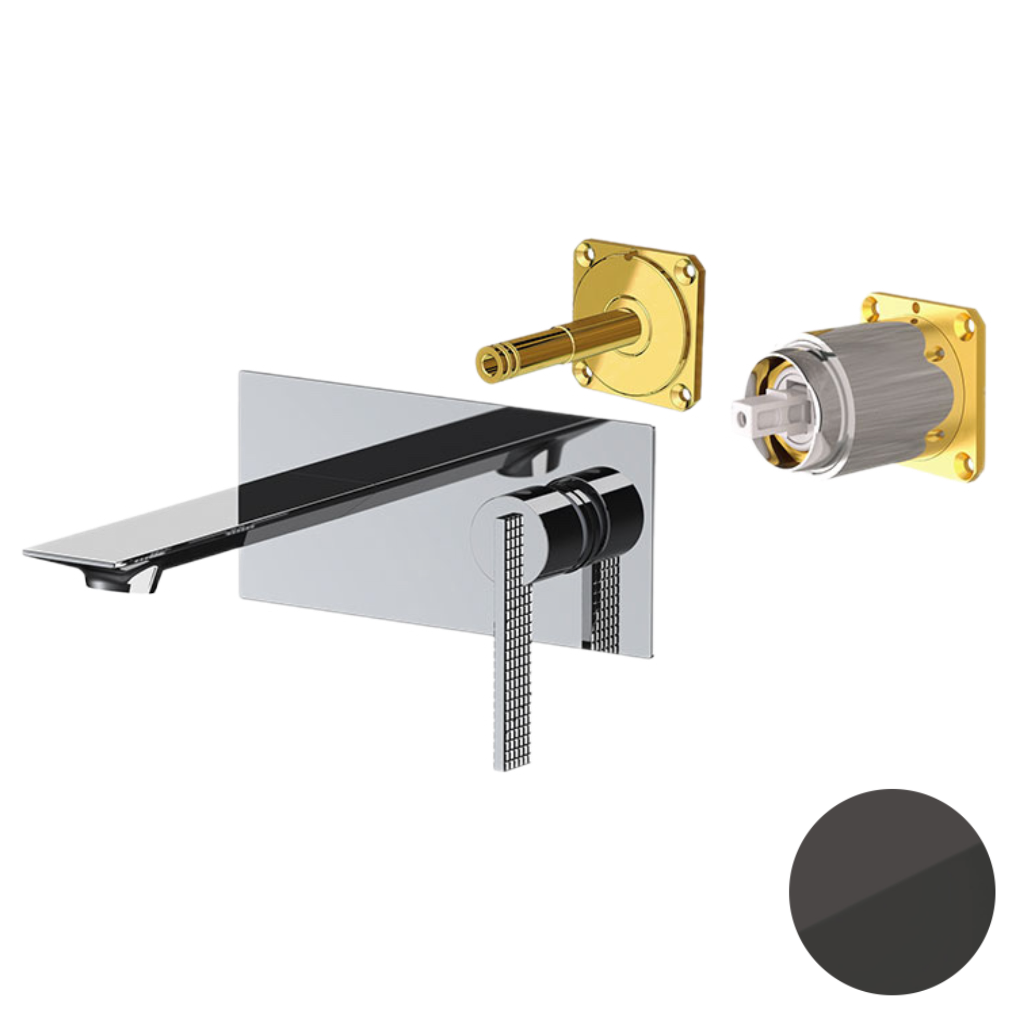 Смеситель для раковины Daniel Club ANC632KBCF, черный хром