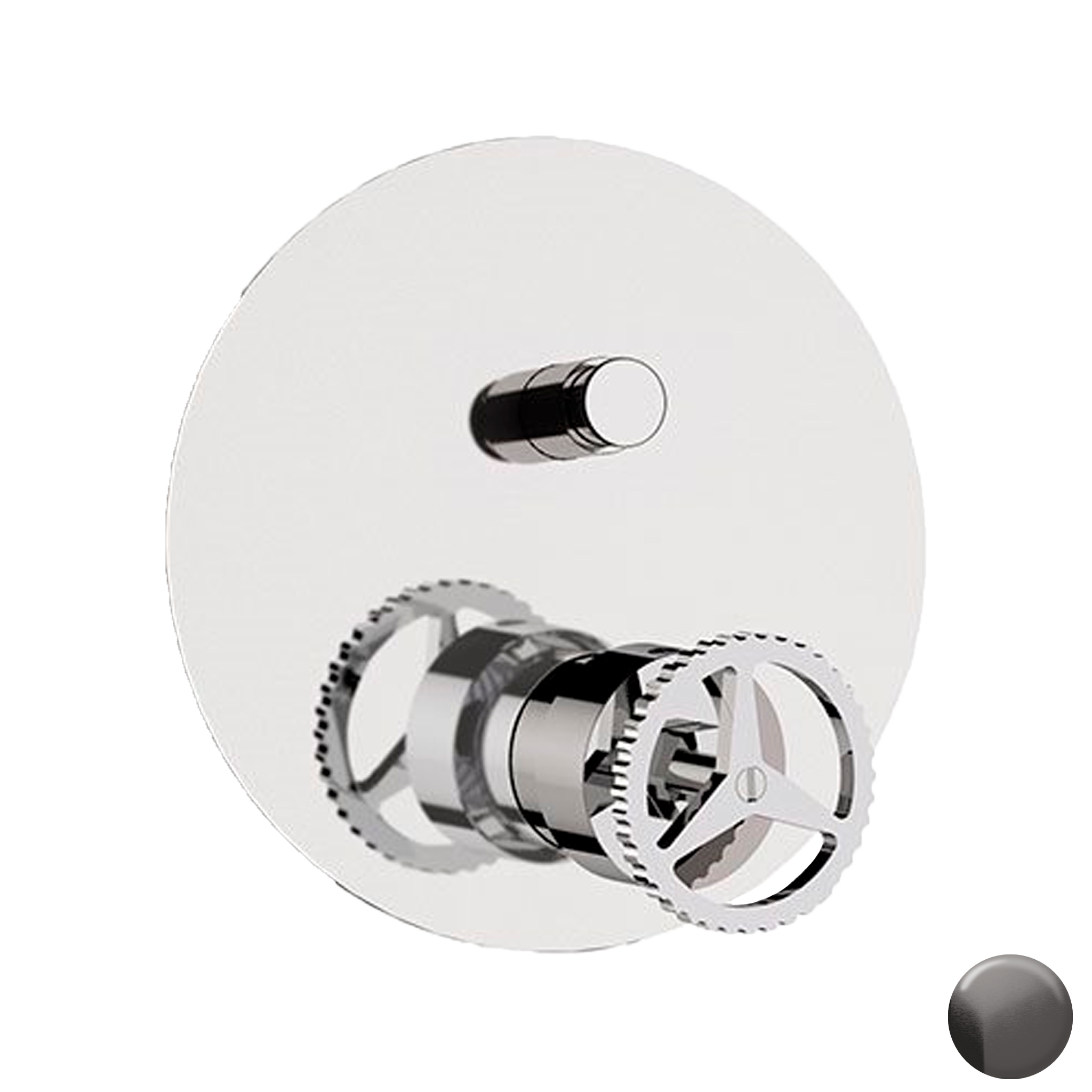 Смеситель для душа Remer Chrono CH09KBCFP, черный брашированный хром