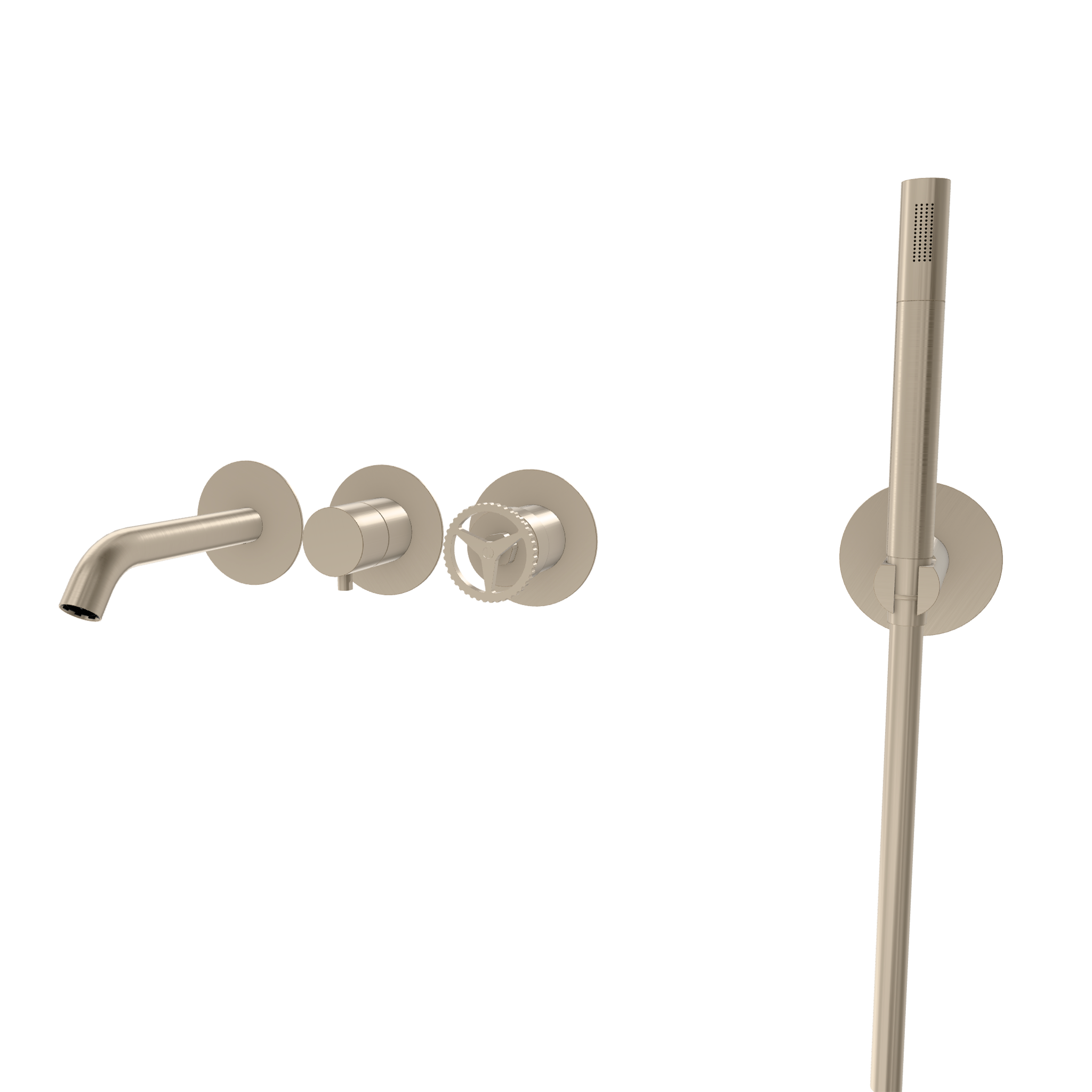 Смеситель для ванны Remer Chrono CH53D2PWBXV, сталь