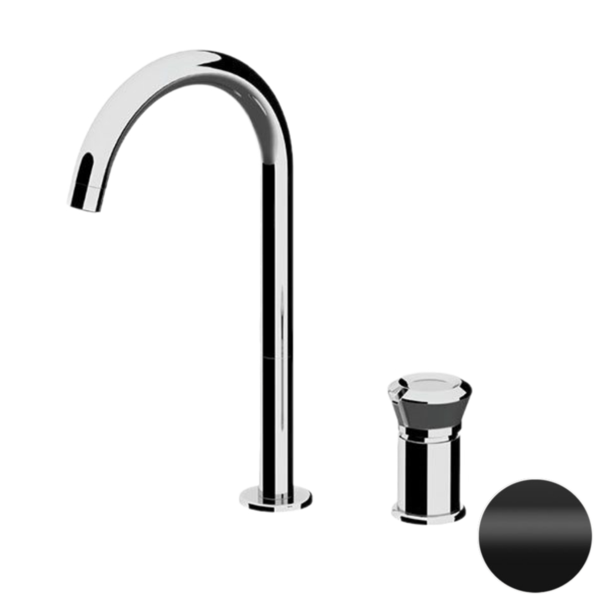 Смеситель для раковины Remer Element ET57LNO, черный матовый