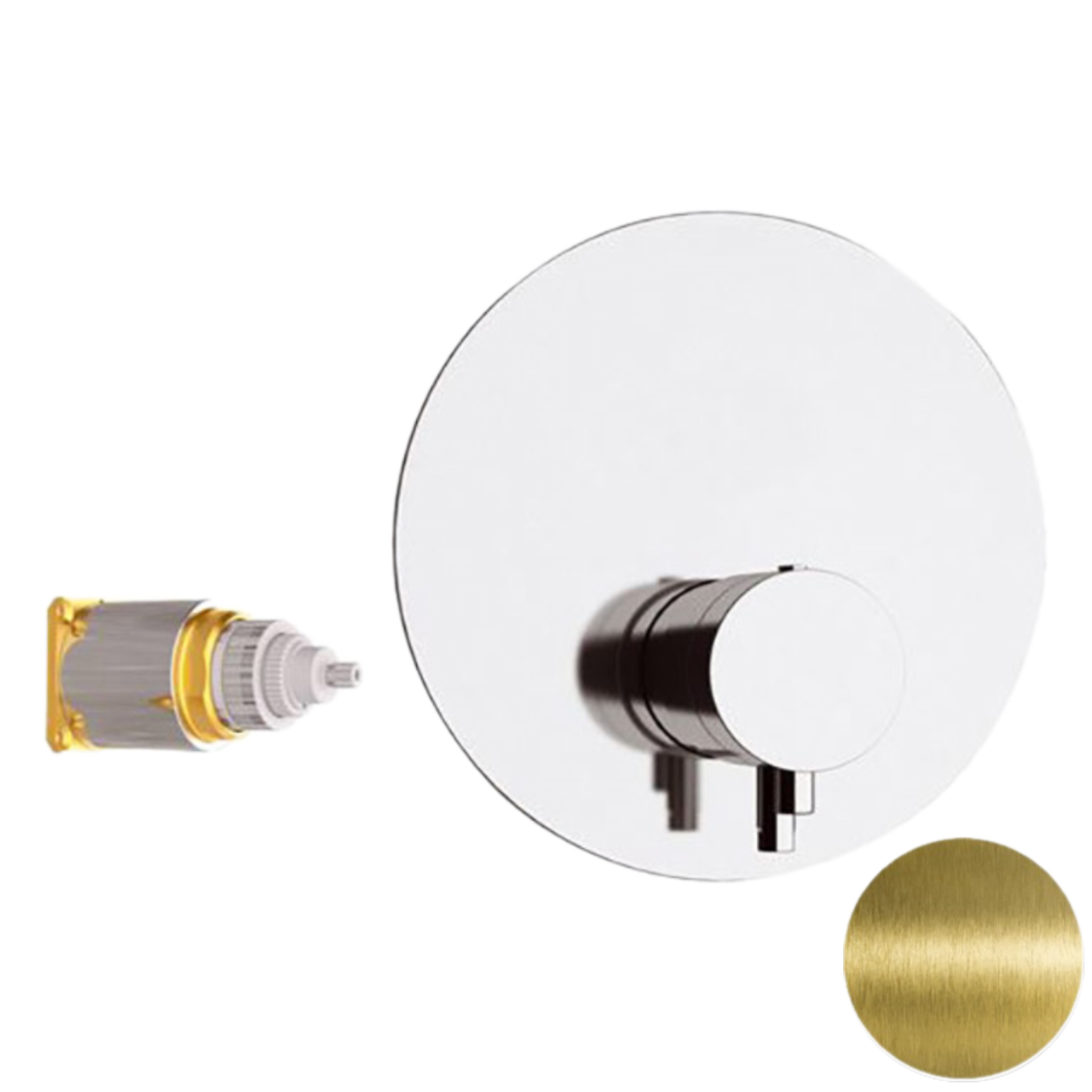 Смеситель термостатический для душа Remer Elegance NT30KBVO, состаренная латунь