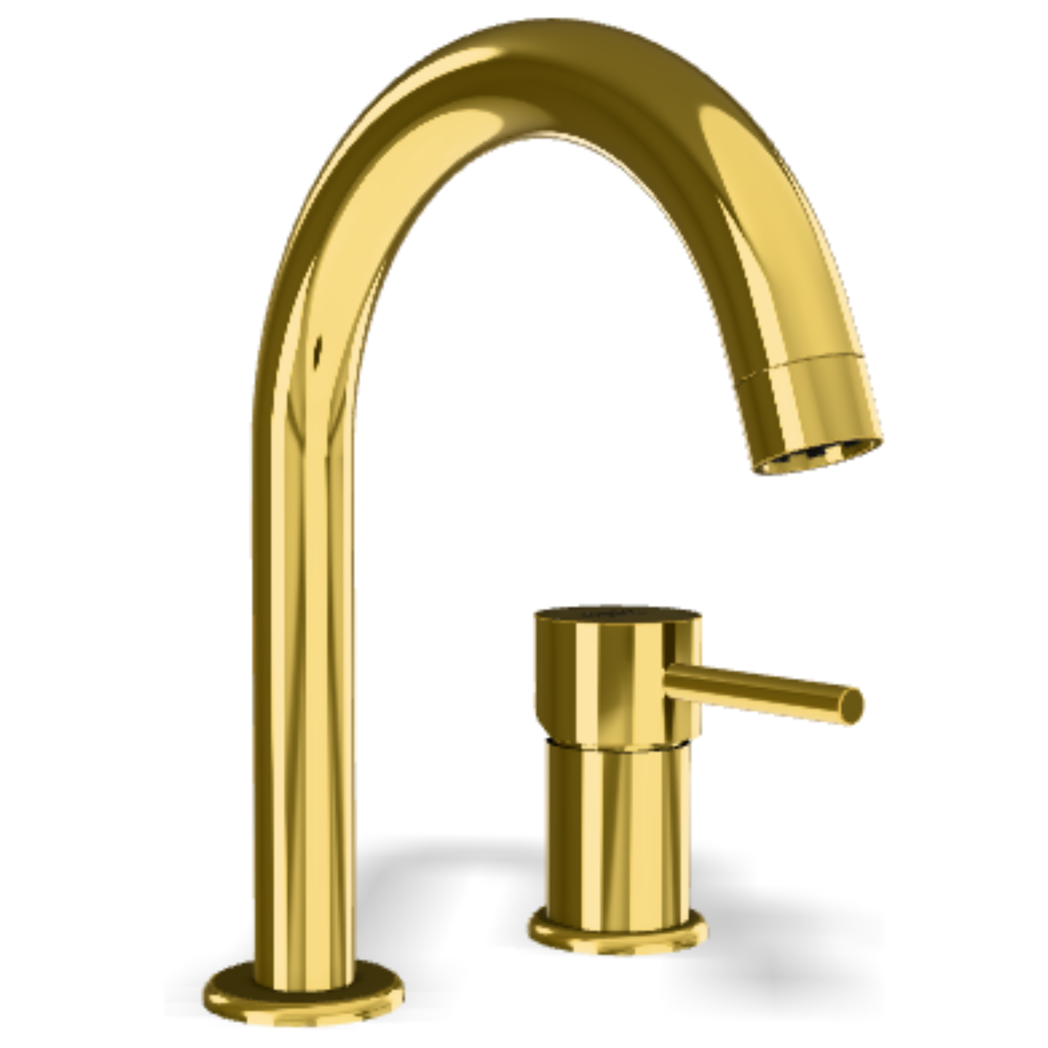 Смеситель для раковины Remer X Style X57DO, золото глянцевое