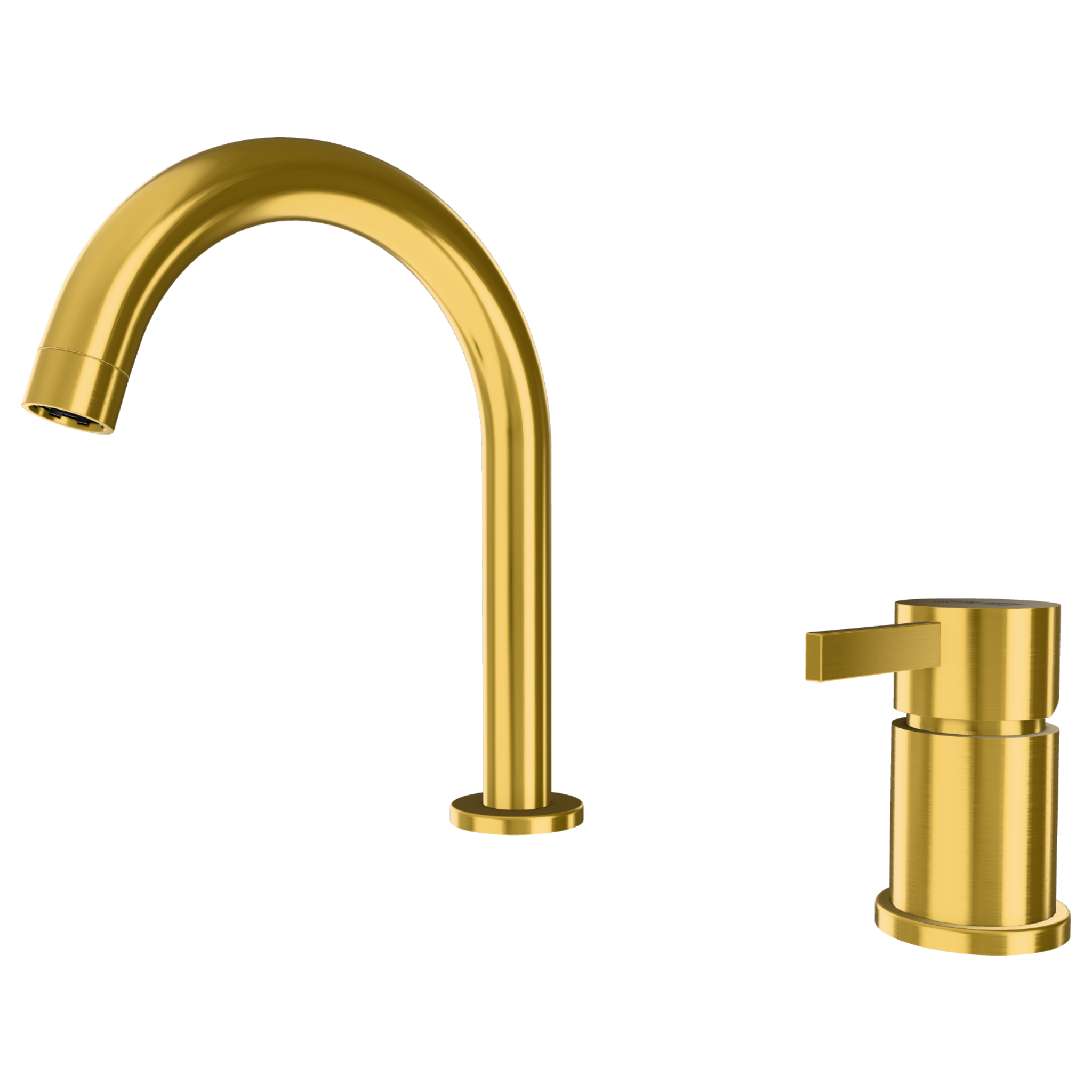 Смеситель для раковины Remer Metrica MC57BG, золото брашированное