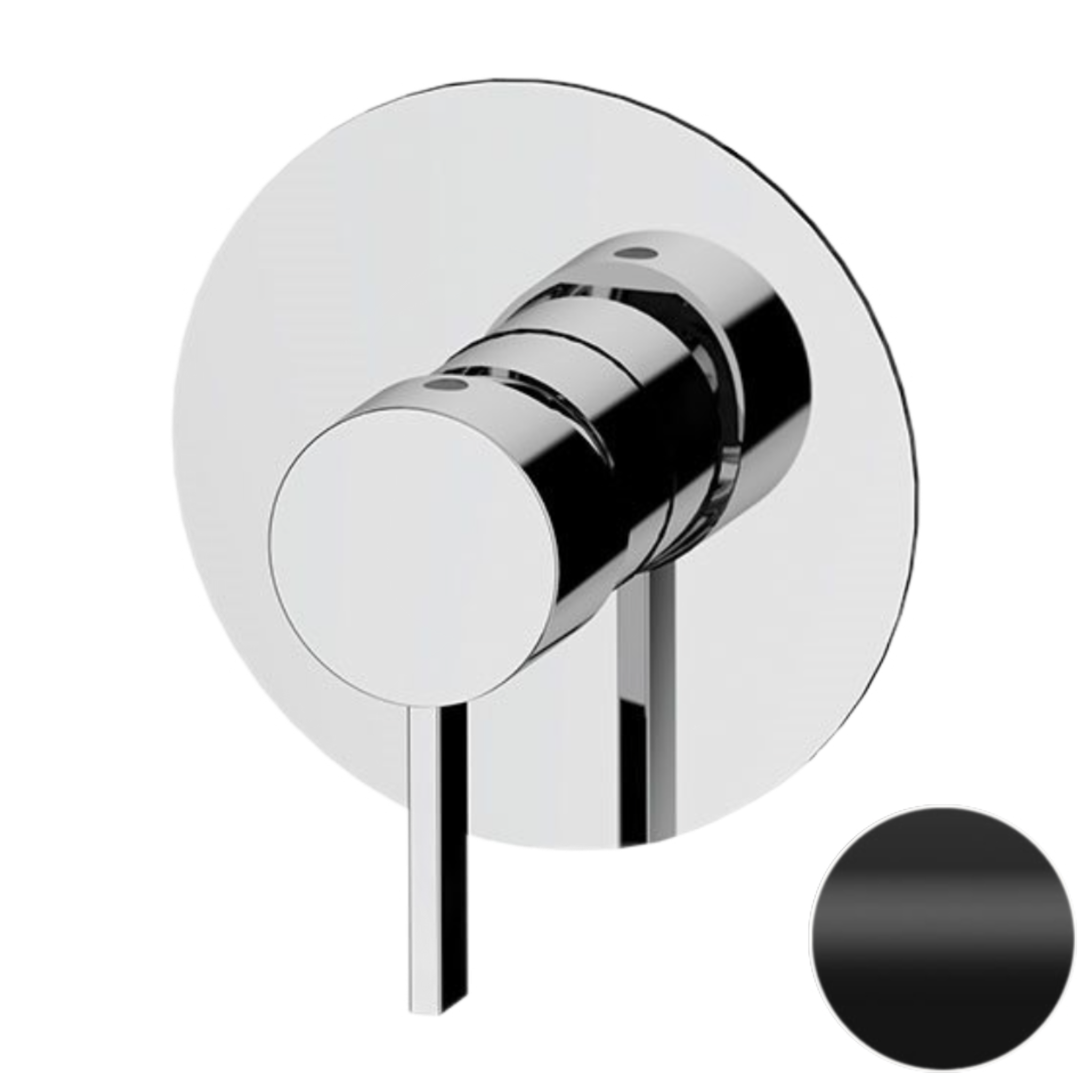 Смеситель для душа Remer Metrica MC30LNO, черный матовый