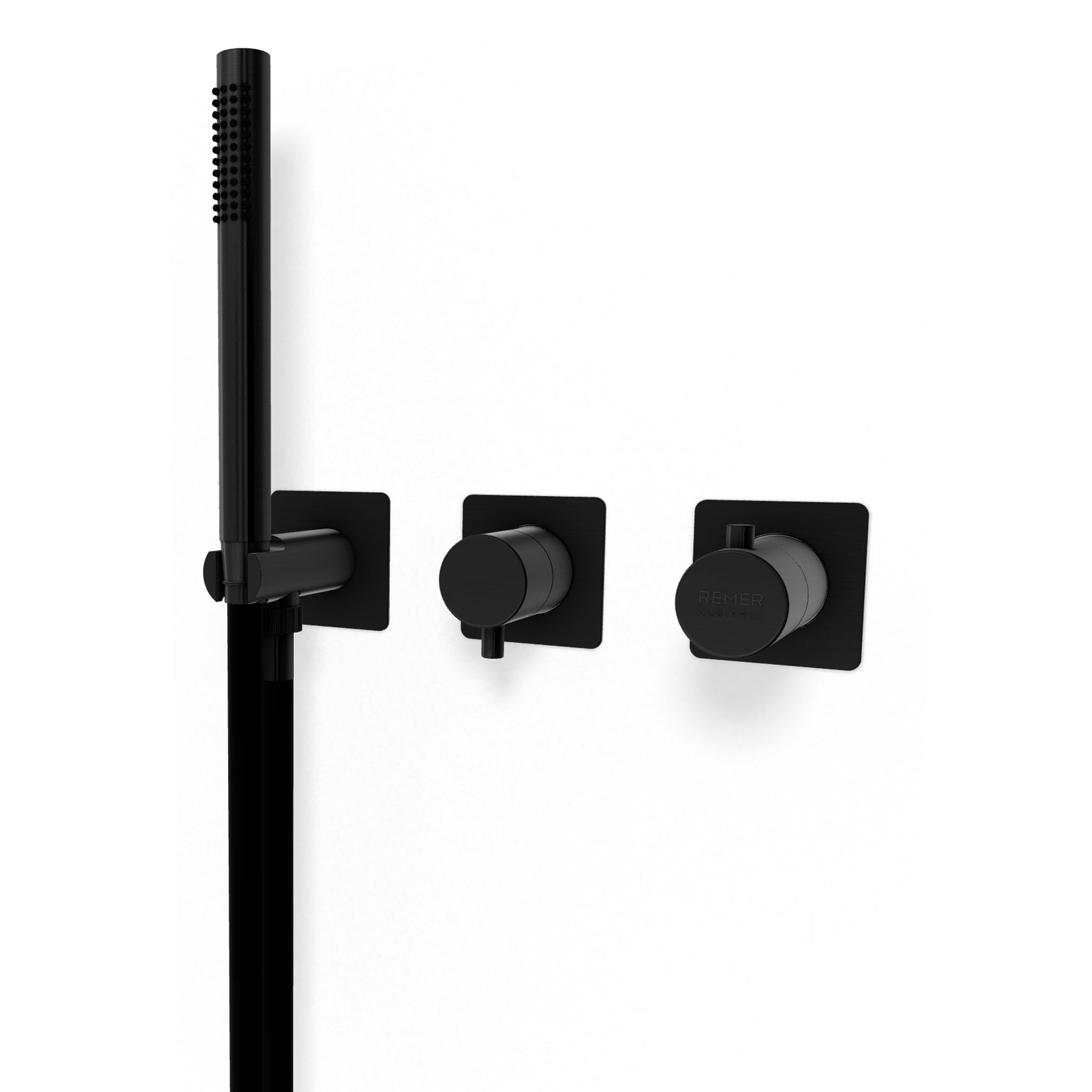 Смеситель для душа Remer X Style XT97D3QPWBGM, оружейная сталь PVD