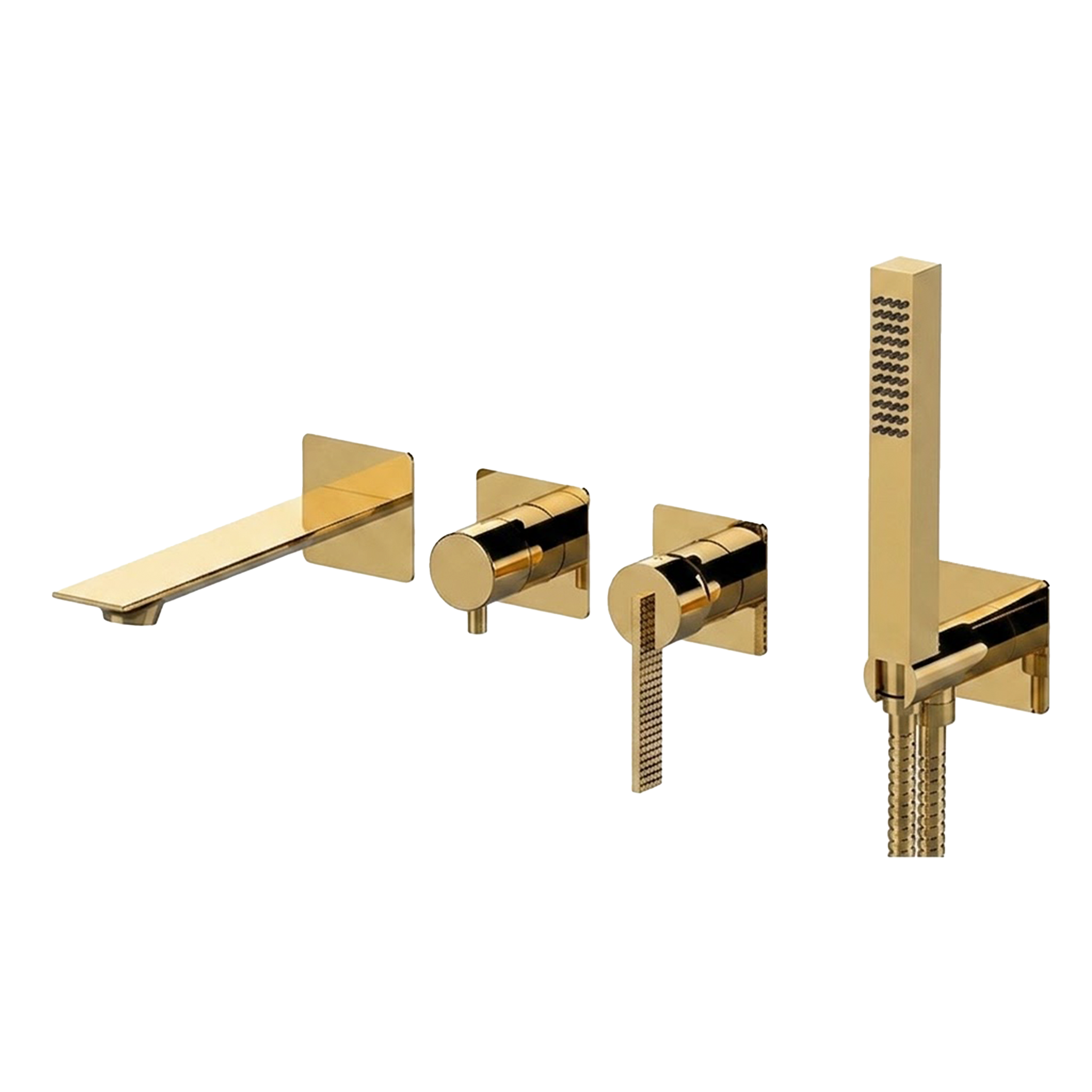 Смеситель для ванны Daniel Club ANC710D2PWBGP, золото глянцевое PVD