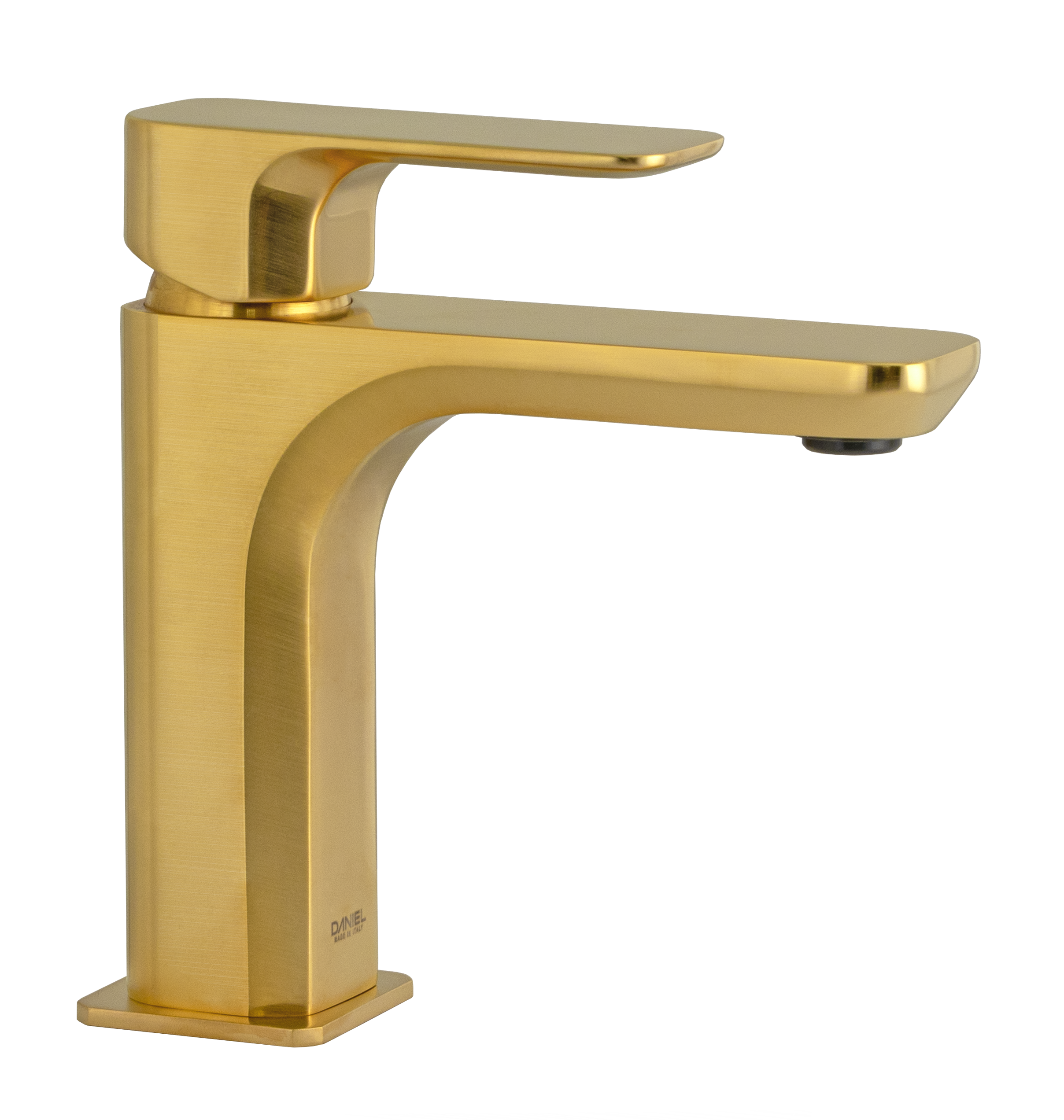 Смеситель для раковины Daniel Tiara TA606NDP, золото брашированное