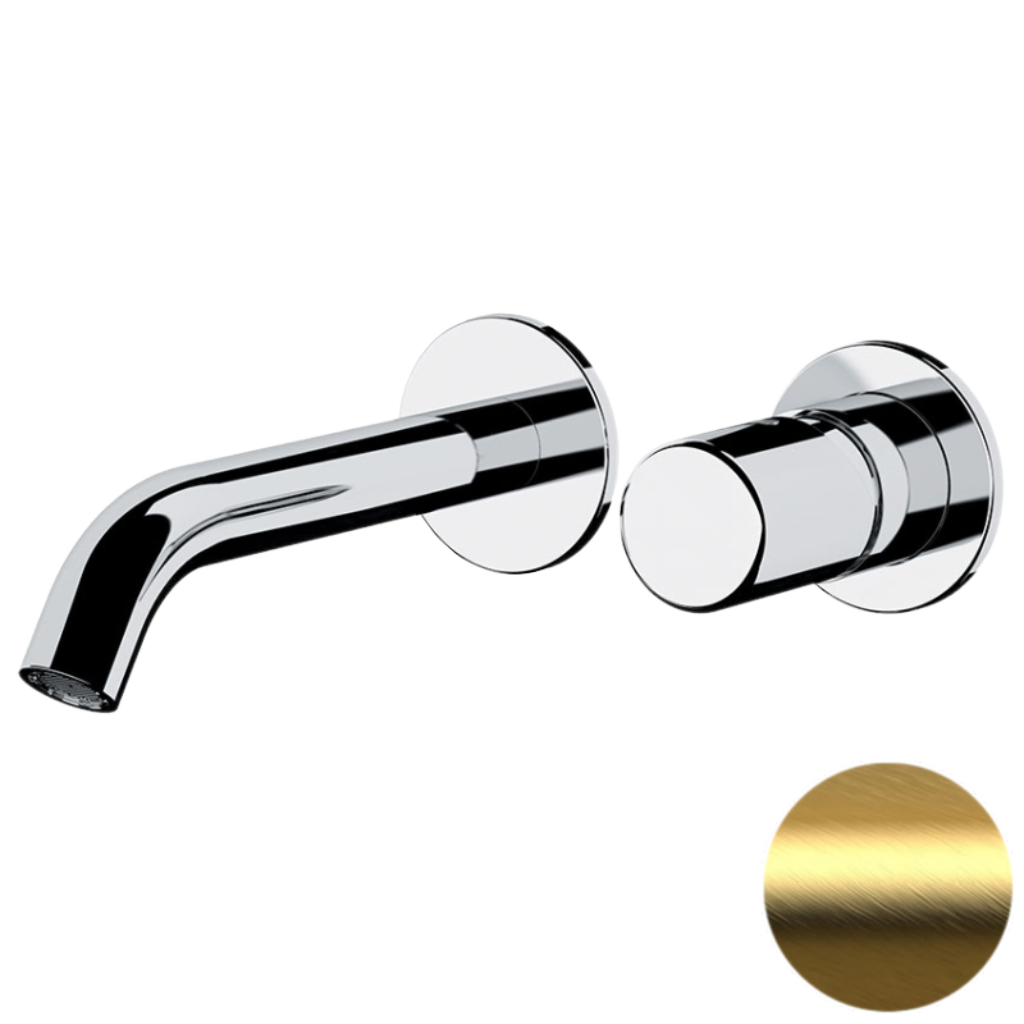 Смеситель для раковины Daniel Trilogy TG632PDP, золото брашированное