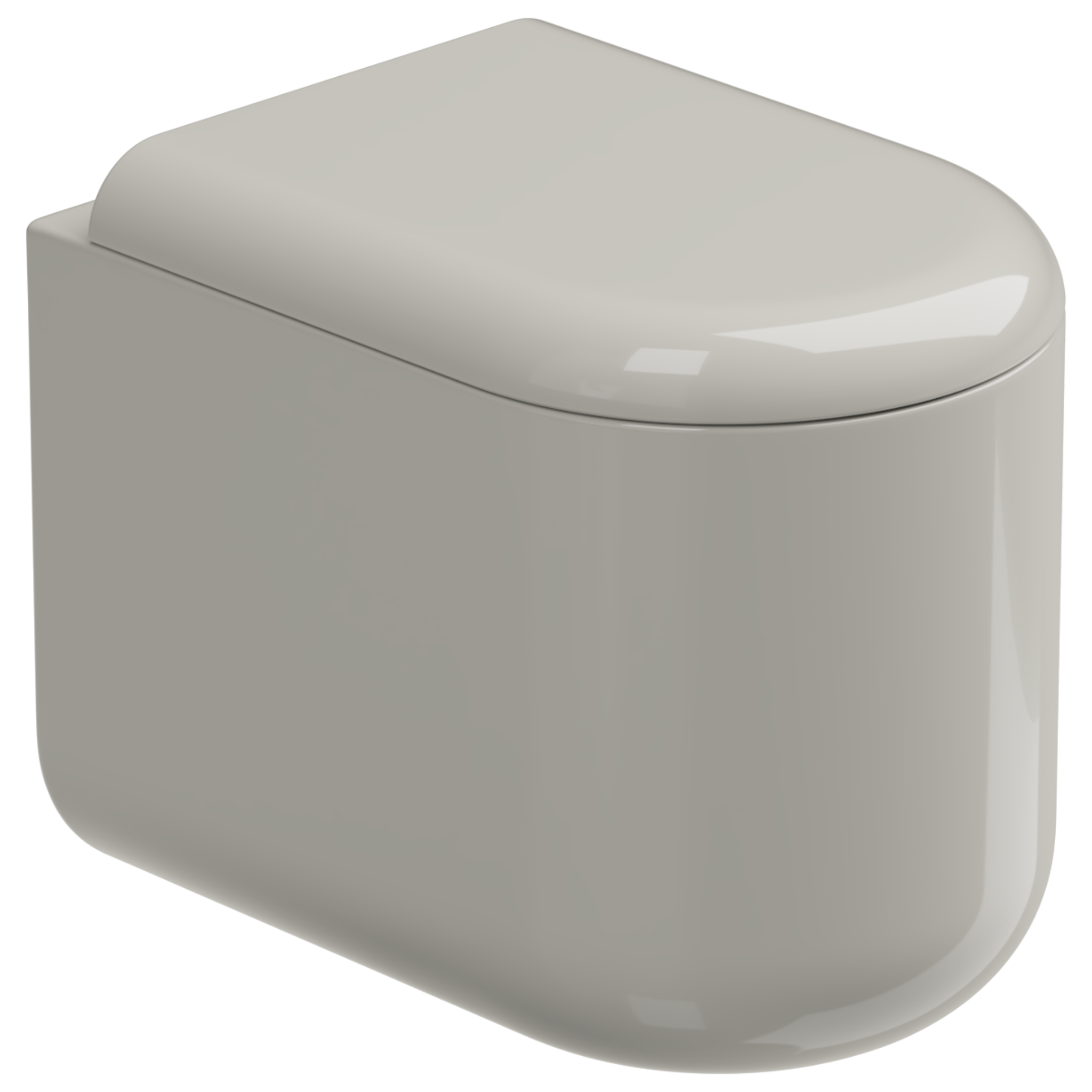 Чаша приставного унитаза Eco Clean (торнадо) GSG Ceramic Design PEWC01EC013, пергамон глянцевый