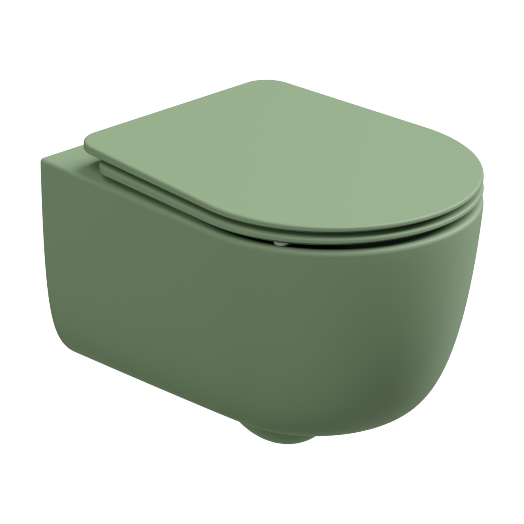 Чаша подвесного унитаза со смывом Smart Clean GSG Ceramic Design Hit! HIWCSO031, Salvia Matt