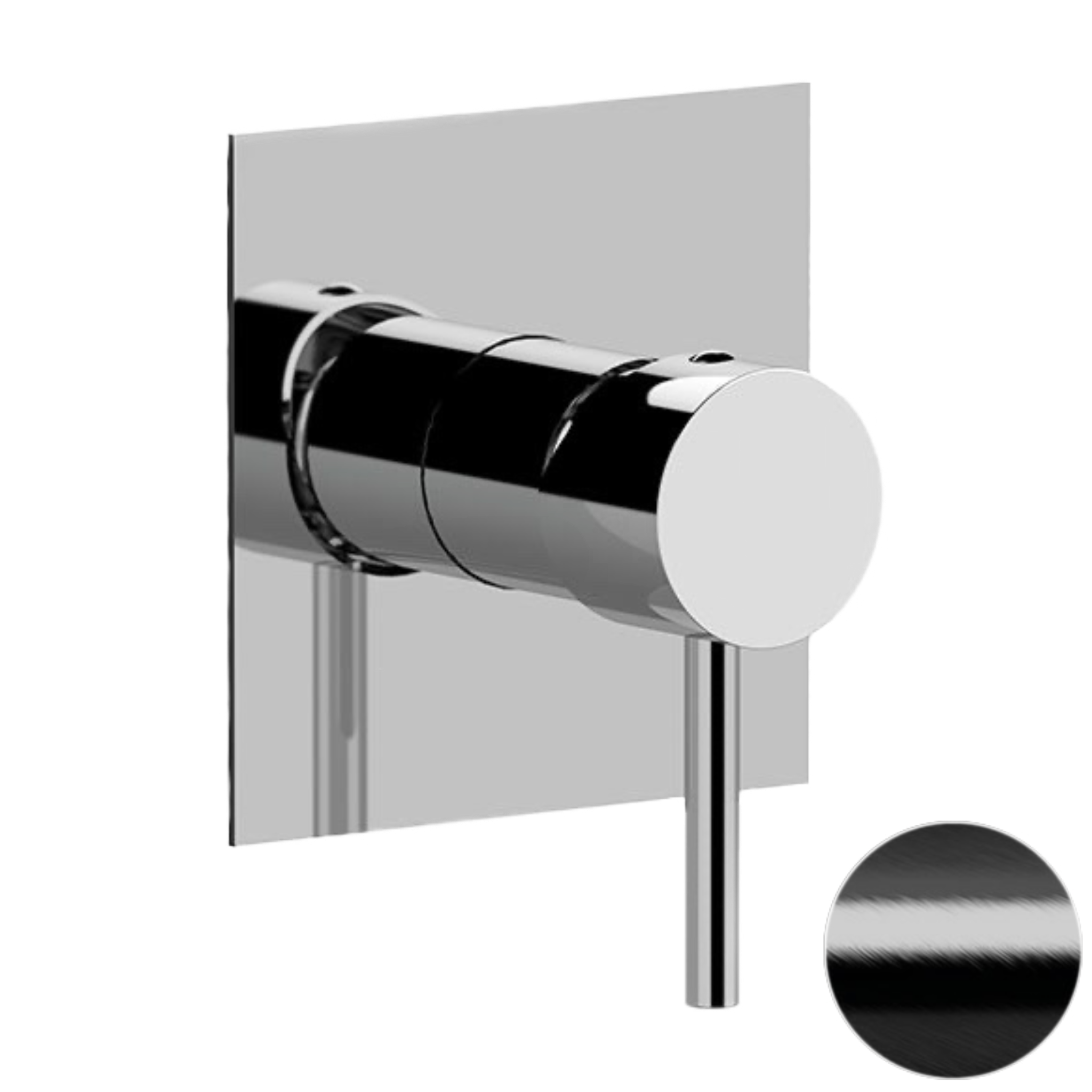 Смеситель для душа Remer X Style X30QCFP, черный брашированный хром