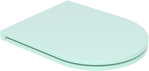 Крышка с сиденьем для подвесного унитаза с микролифтом GSG Ceramic Design Like LKCOPRSLTICR024, бирюзовый глянцевый