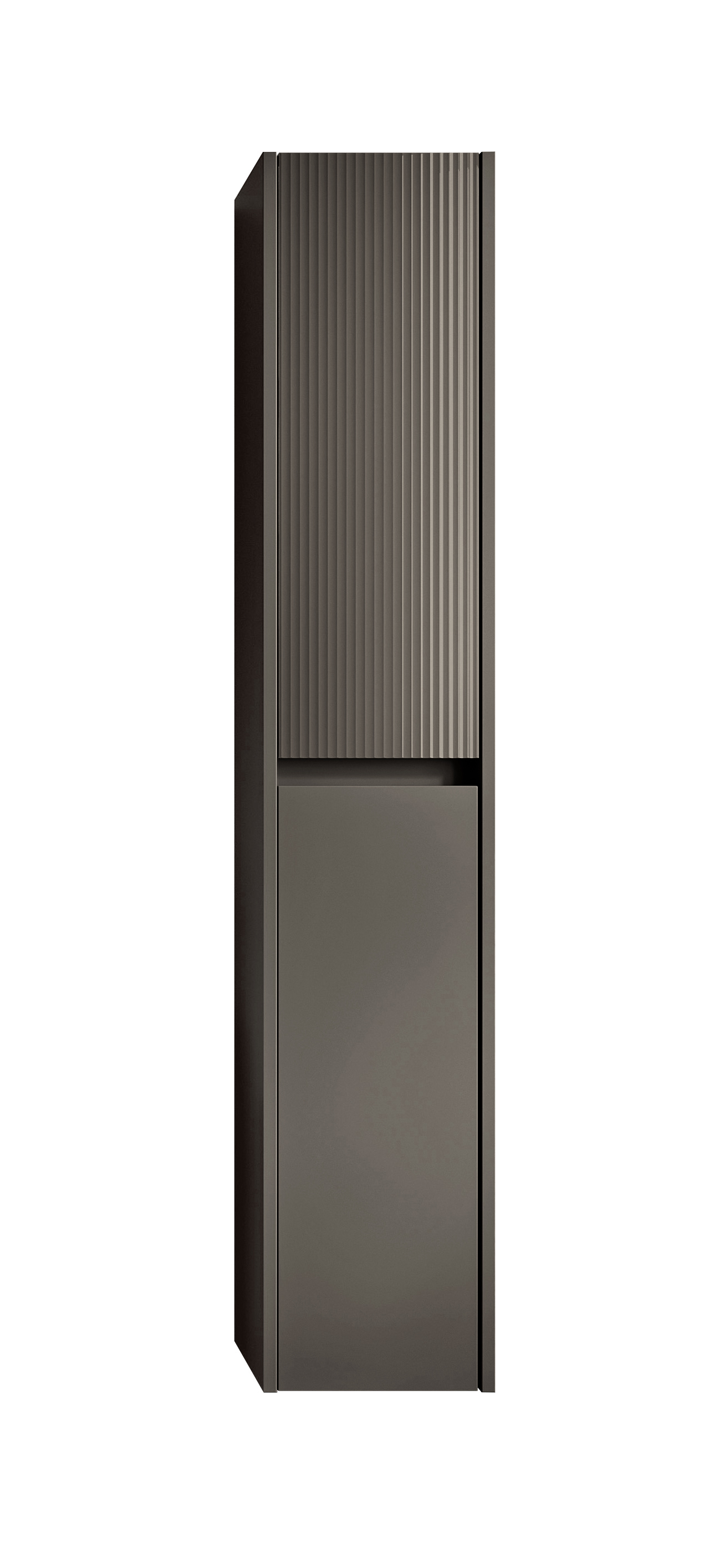 Шкаф-пенал подвесной 160 см Onsen Niwa 71-CL-160-M23-V23, угольно-серый