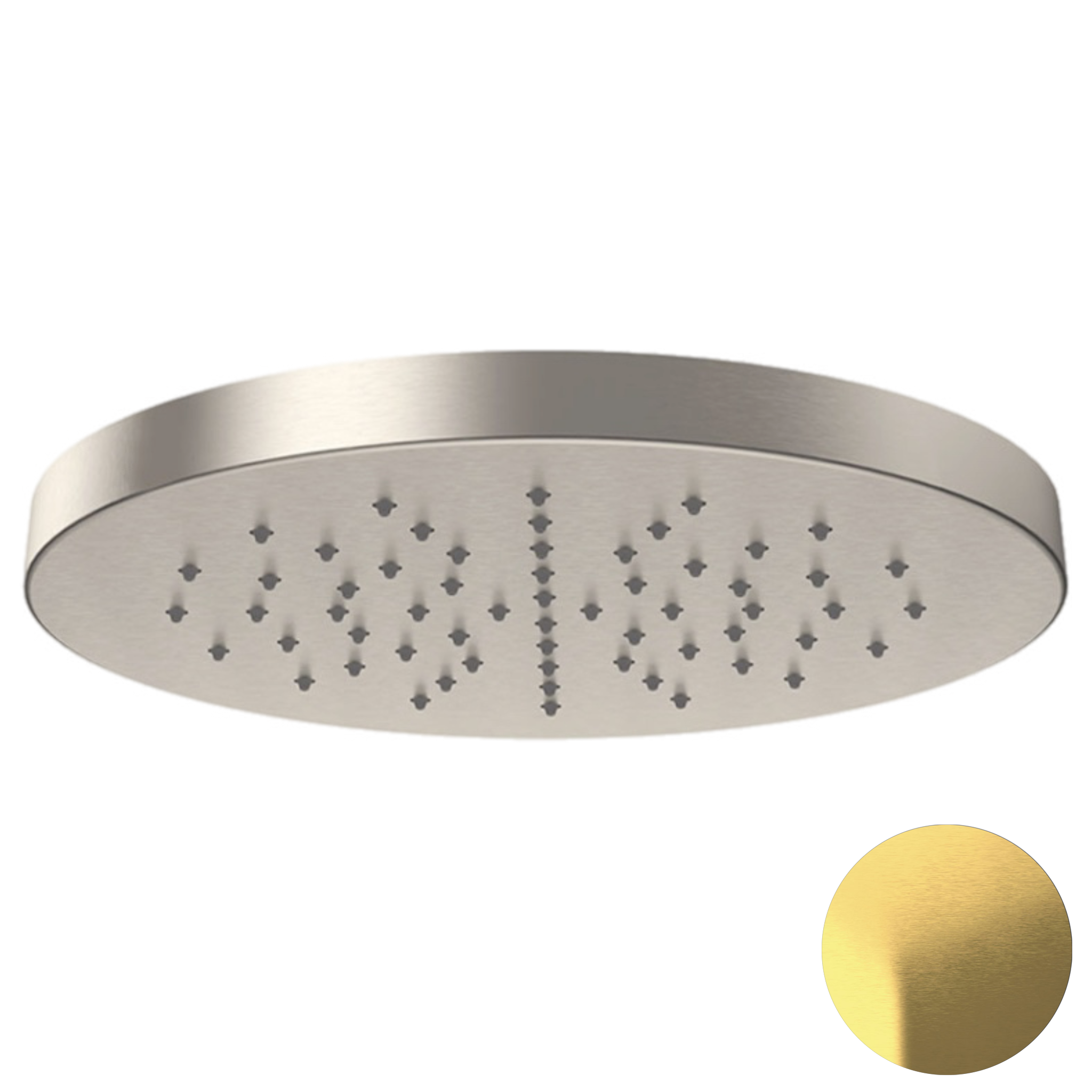 Верхний душ с шарнирным соединением 32 см Daniel SS2A578H3CM32, латунь брашированная PVD