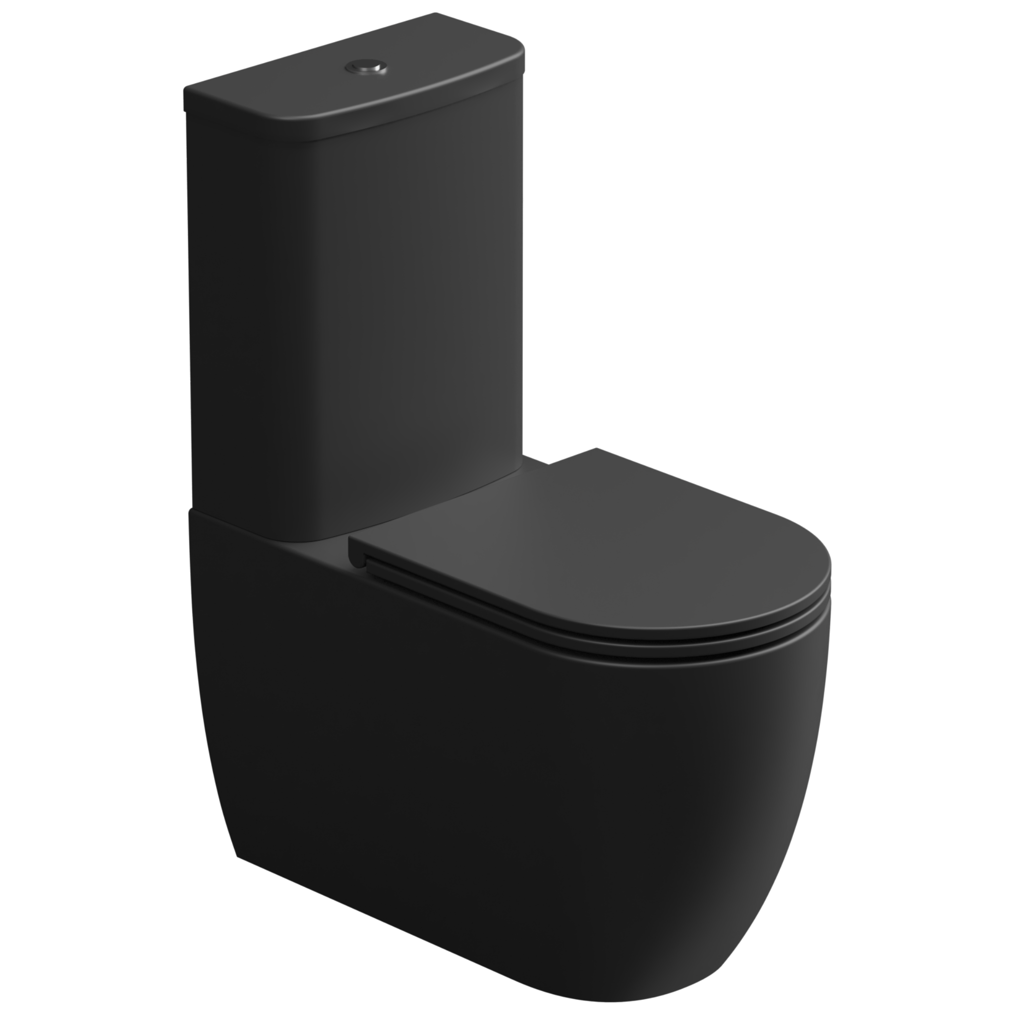 Чаша напольного унитаза биколор GSG Ceramic Design Like LKMBLBI000/003P, White/Black Matt