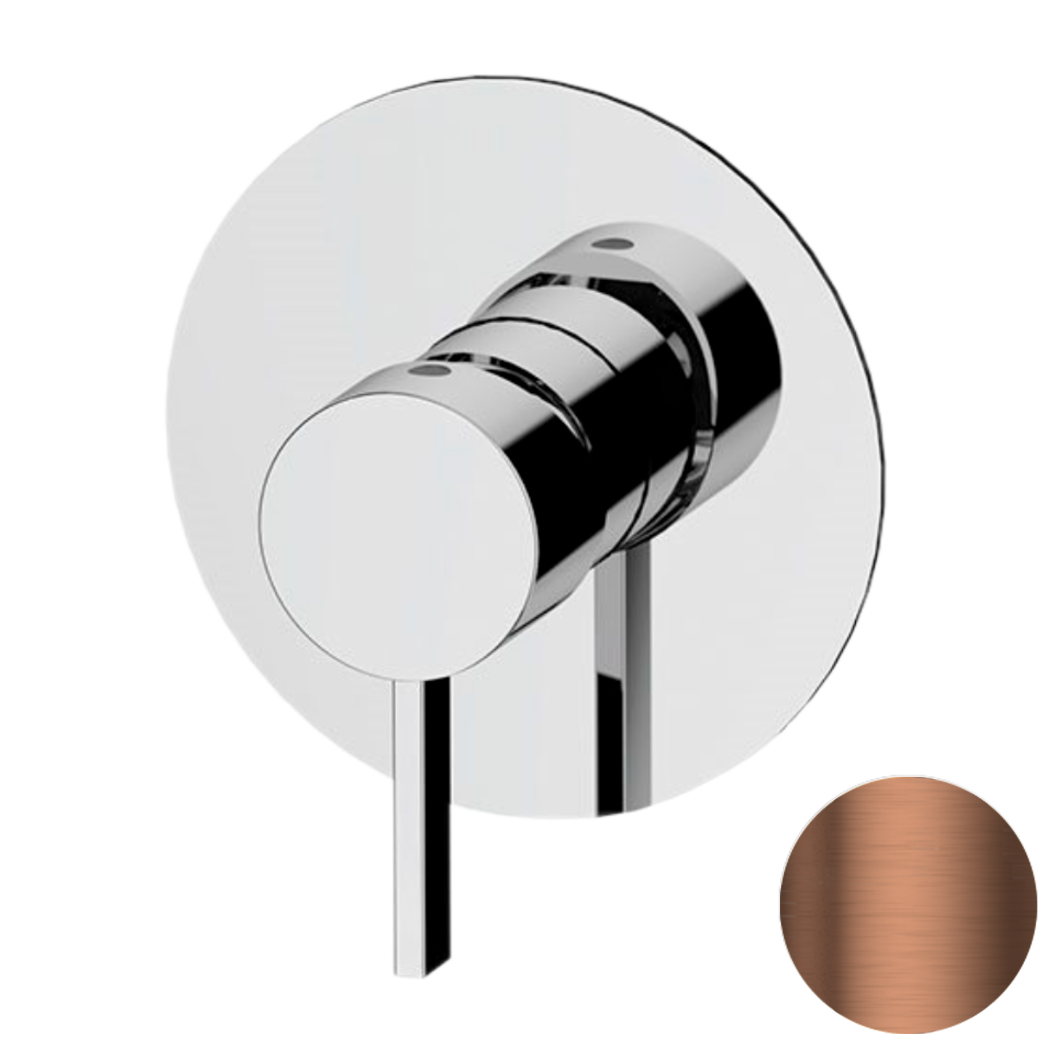 Смеситель для душа Remer Metrica MC30LCU, медь брашированная PVD