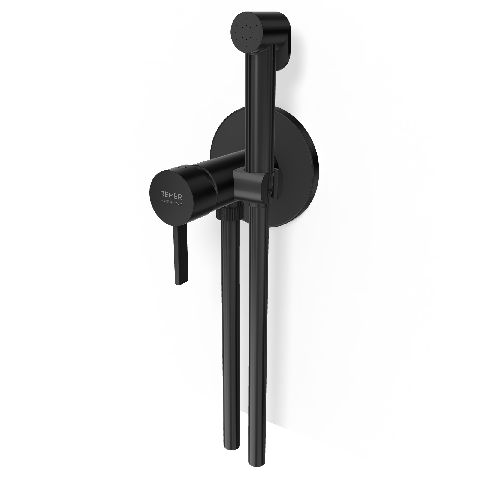 Гигиенический душ со смесителем Remer Metrica MC65WCFP, черный брашированный хром