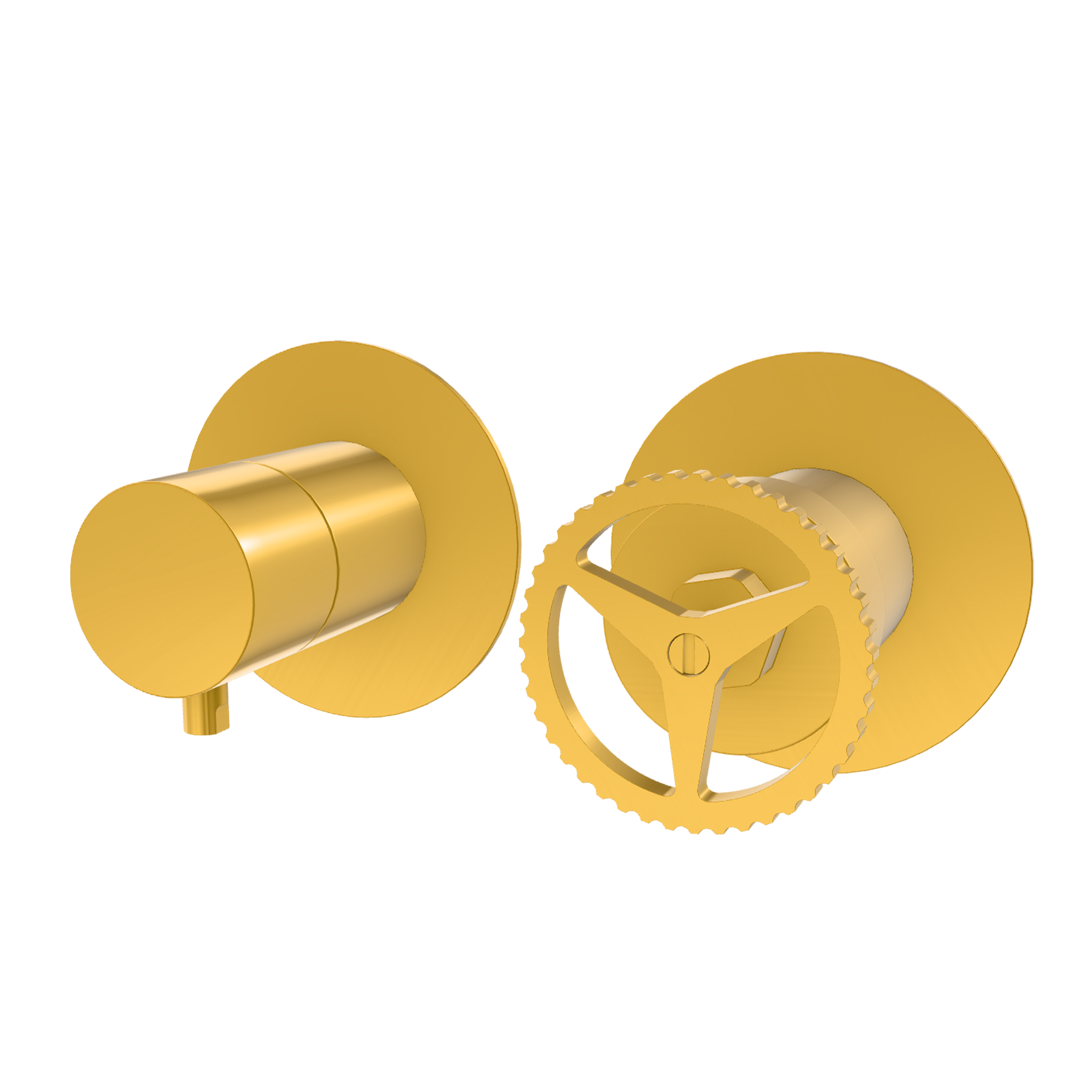 Смеситель для душа Remer Chrono CH93ZPWBBG, золото брашированное