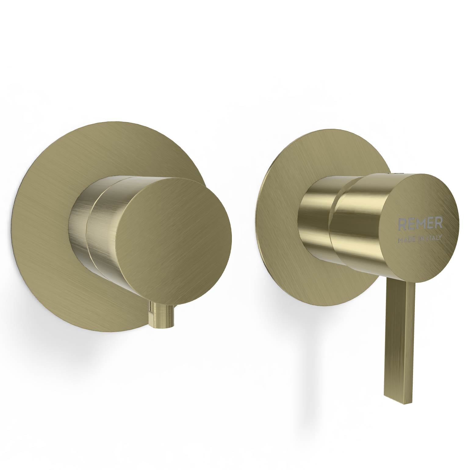 Смеситель для душа Remer Metrica MC92ZPWBCH, шампань брашированная PVD