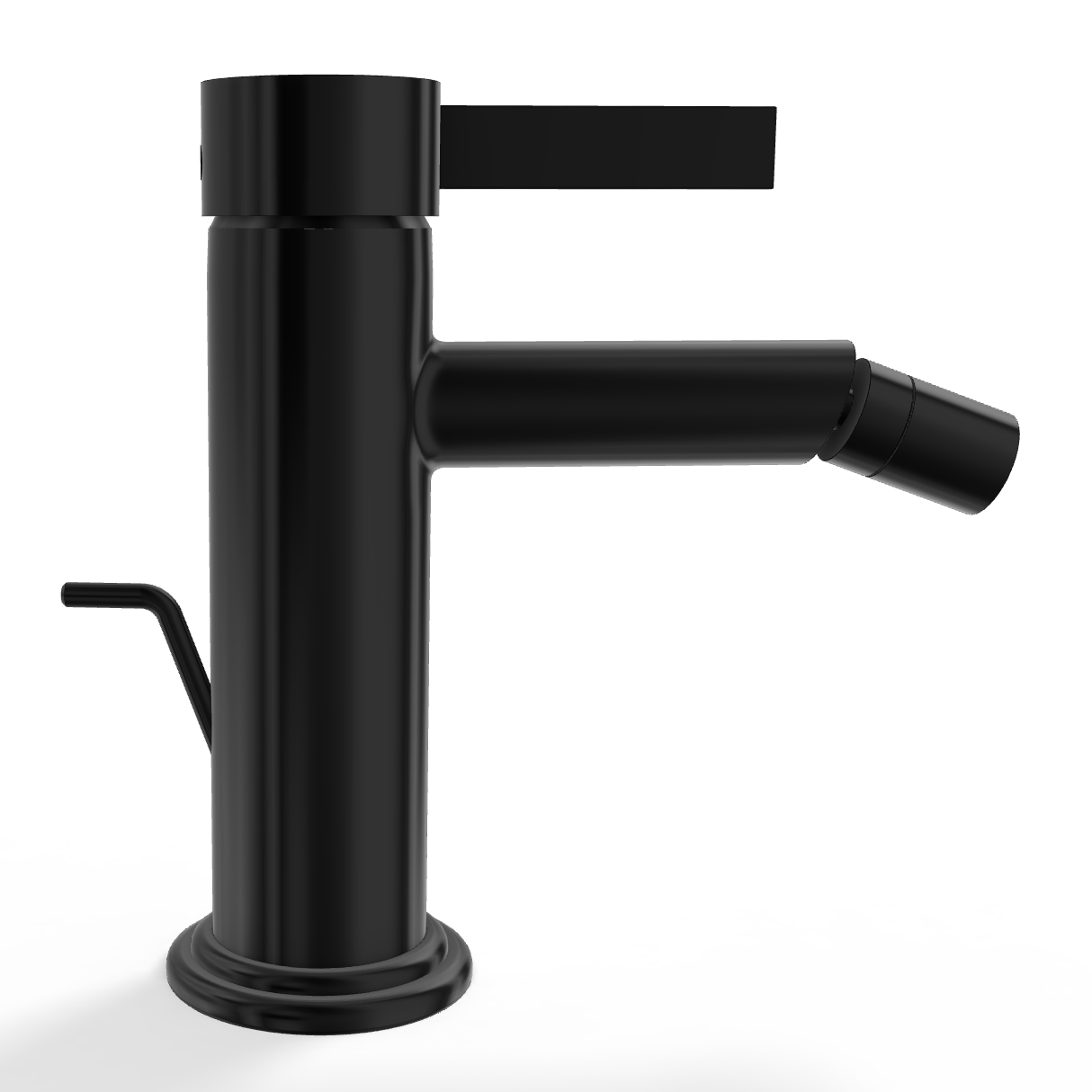 Смеситель для биде Remer Metrica MC20CFP, черный брашированный хром