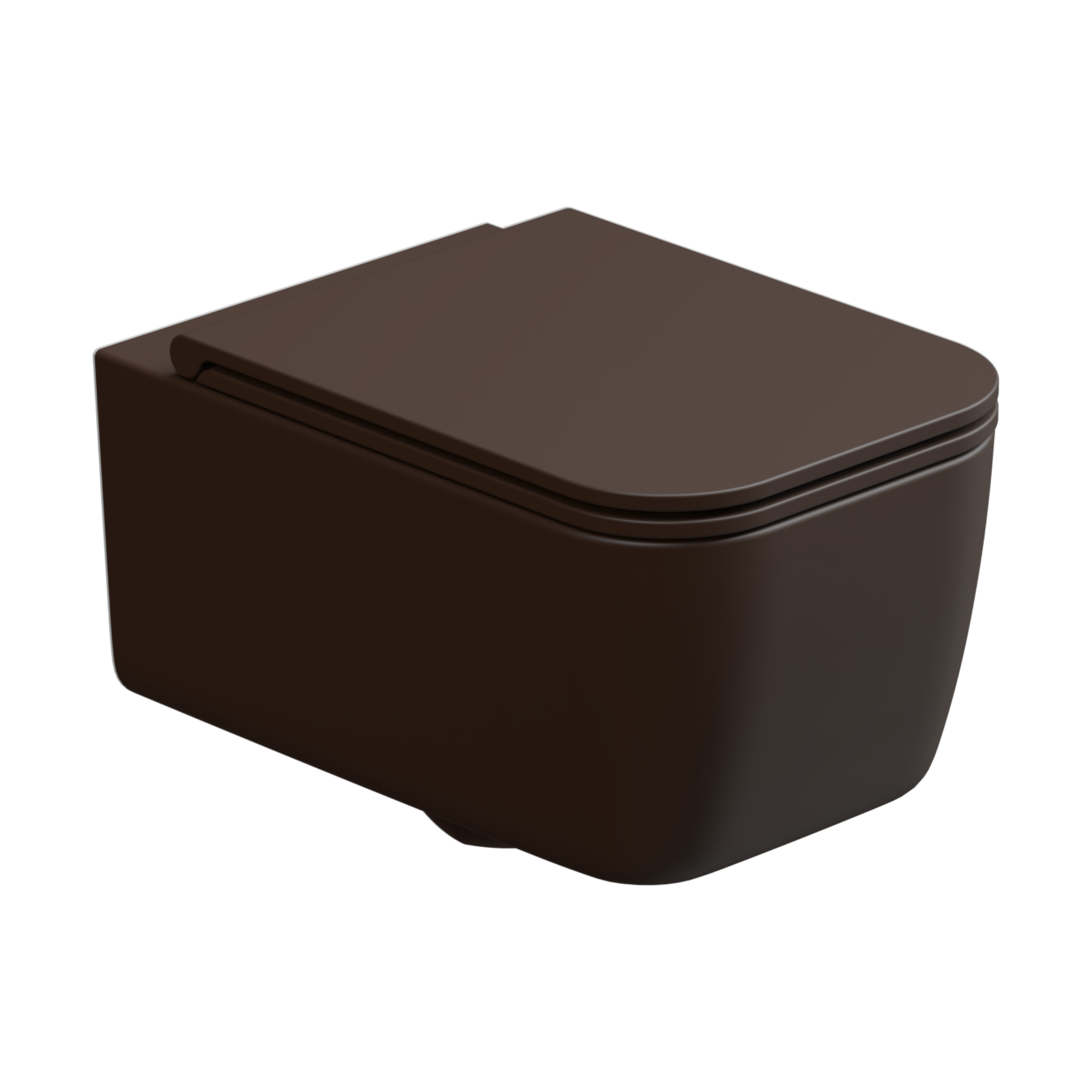 Чаша подвесного унитаза GSG Ceramic Design Brio BRWCSO035, Cacao Matt