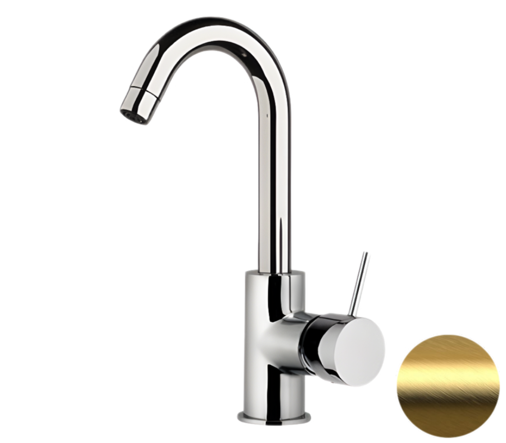 Смеситель для кухни Remer X Style X72CBG, золото брашированное