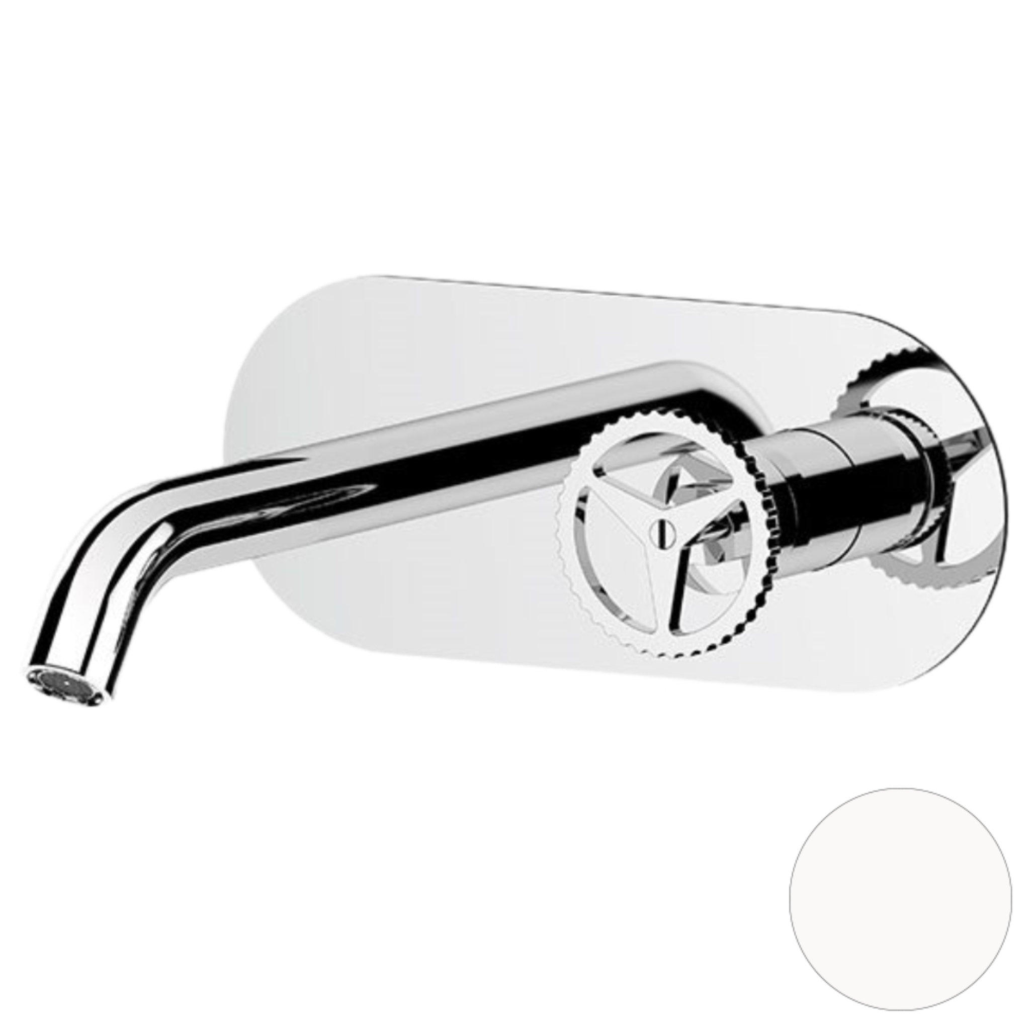 Смеситель для раковины Remer Chrono CH15WBBO, белый матовый