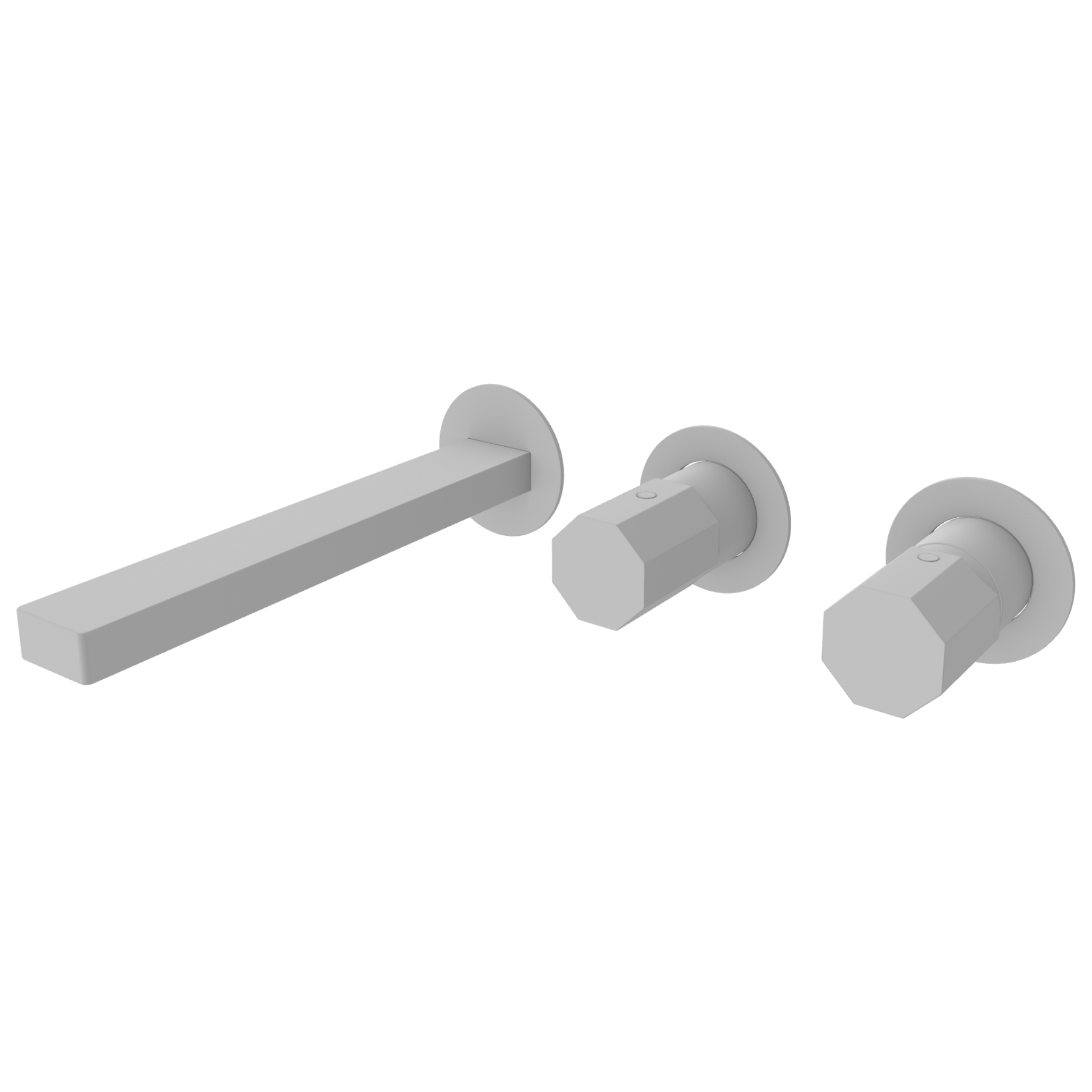 Смеситель для ванны Remer Ottagono ON54D2PWBBO, белый матовый