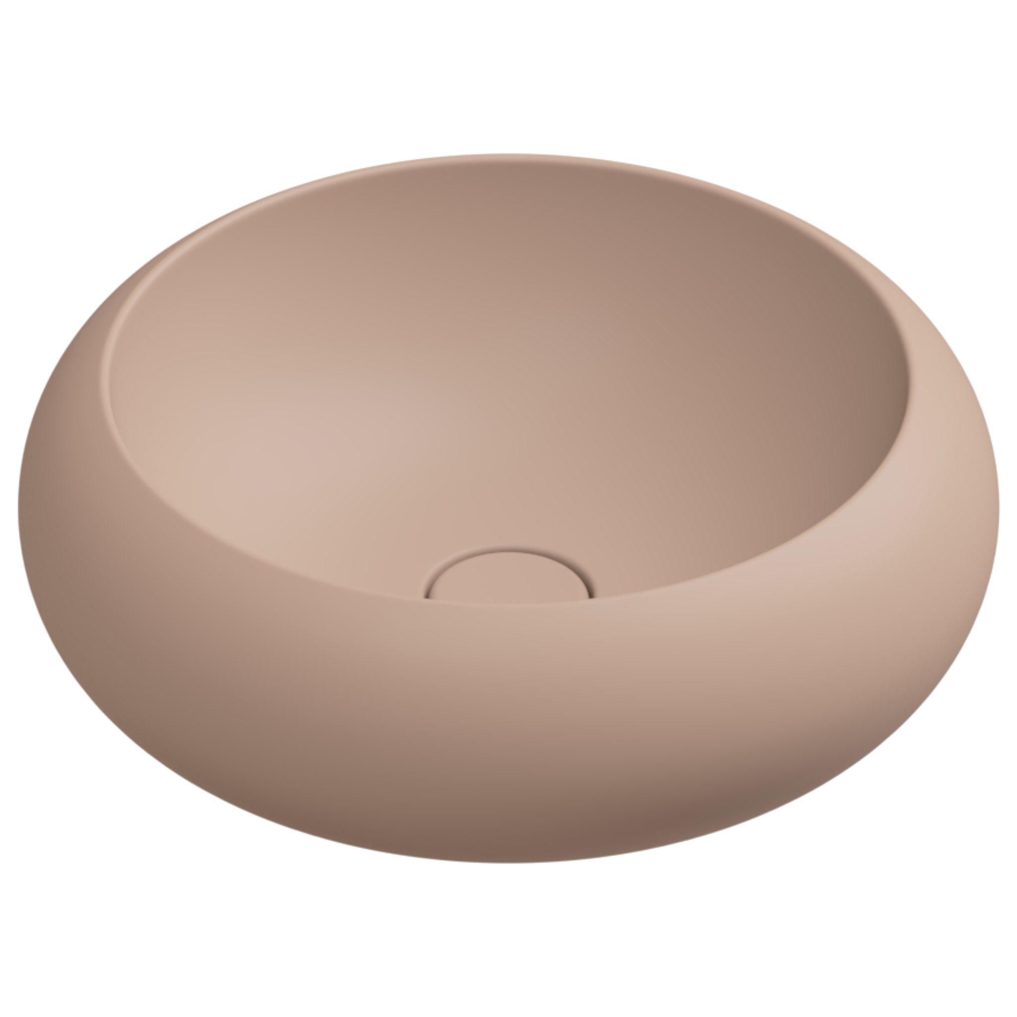 Раковина накладная 42 см GSG Ceramic Design Petra PELAV42032, Cipria Matt