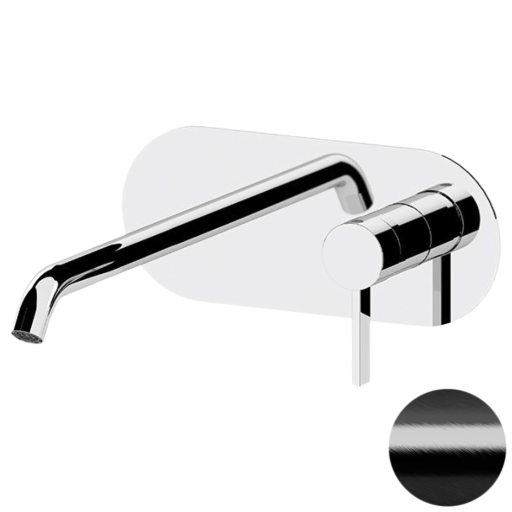 Смеситель для раковины Remer Metrica MC15LCFP, черный брашированный хром