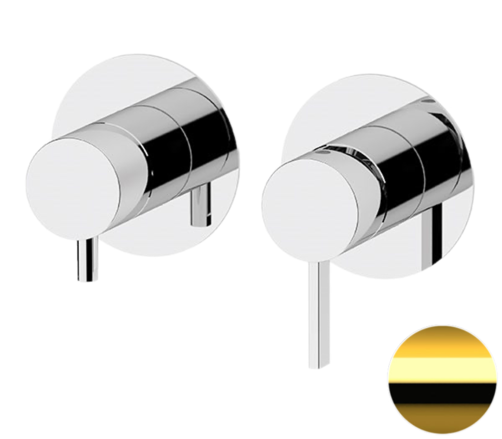 Смеситель для душа Remer Metrica MC93ZPWBDO, золото глянцевое