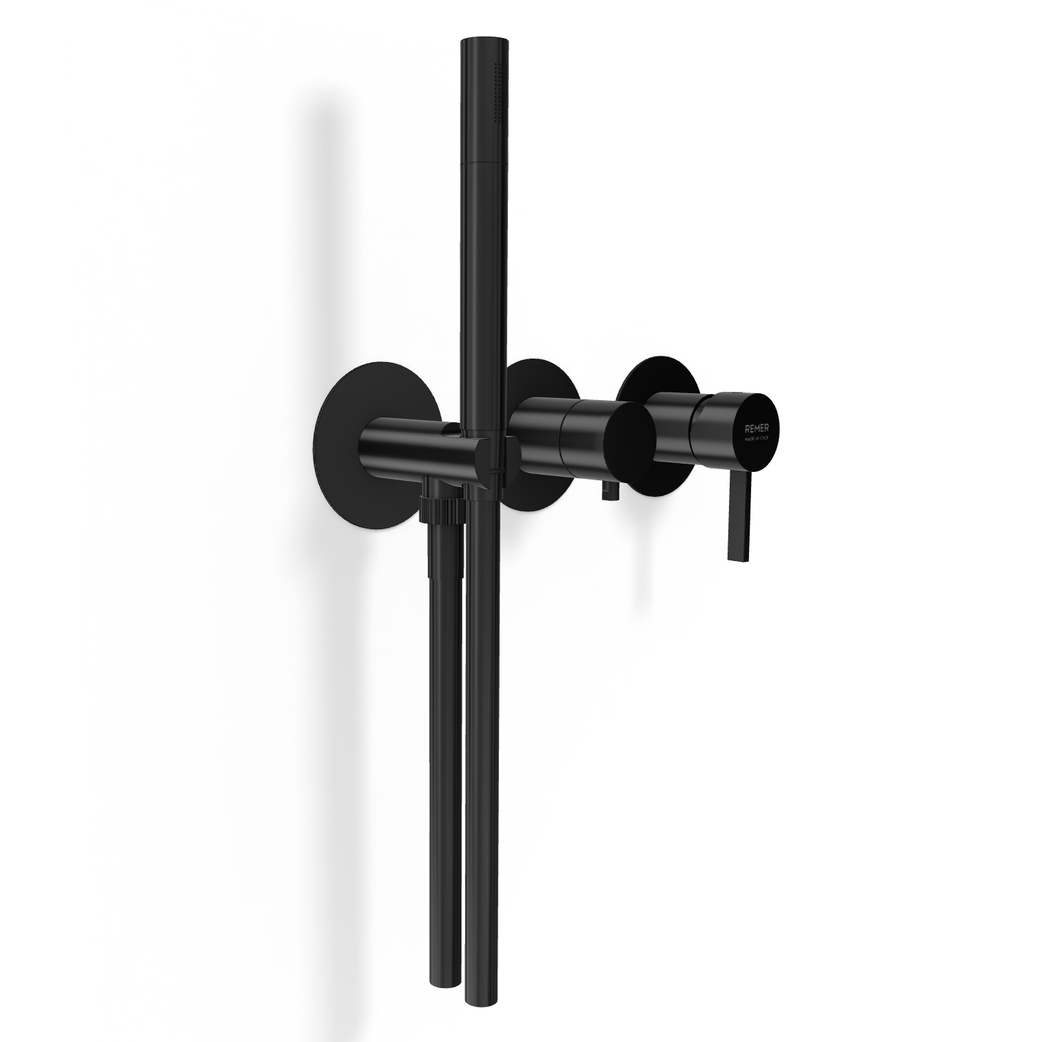 Смеситель для душа Remer Metrica MC97D2PCFP, черный брашированный хром