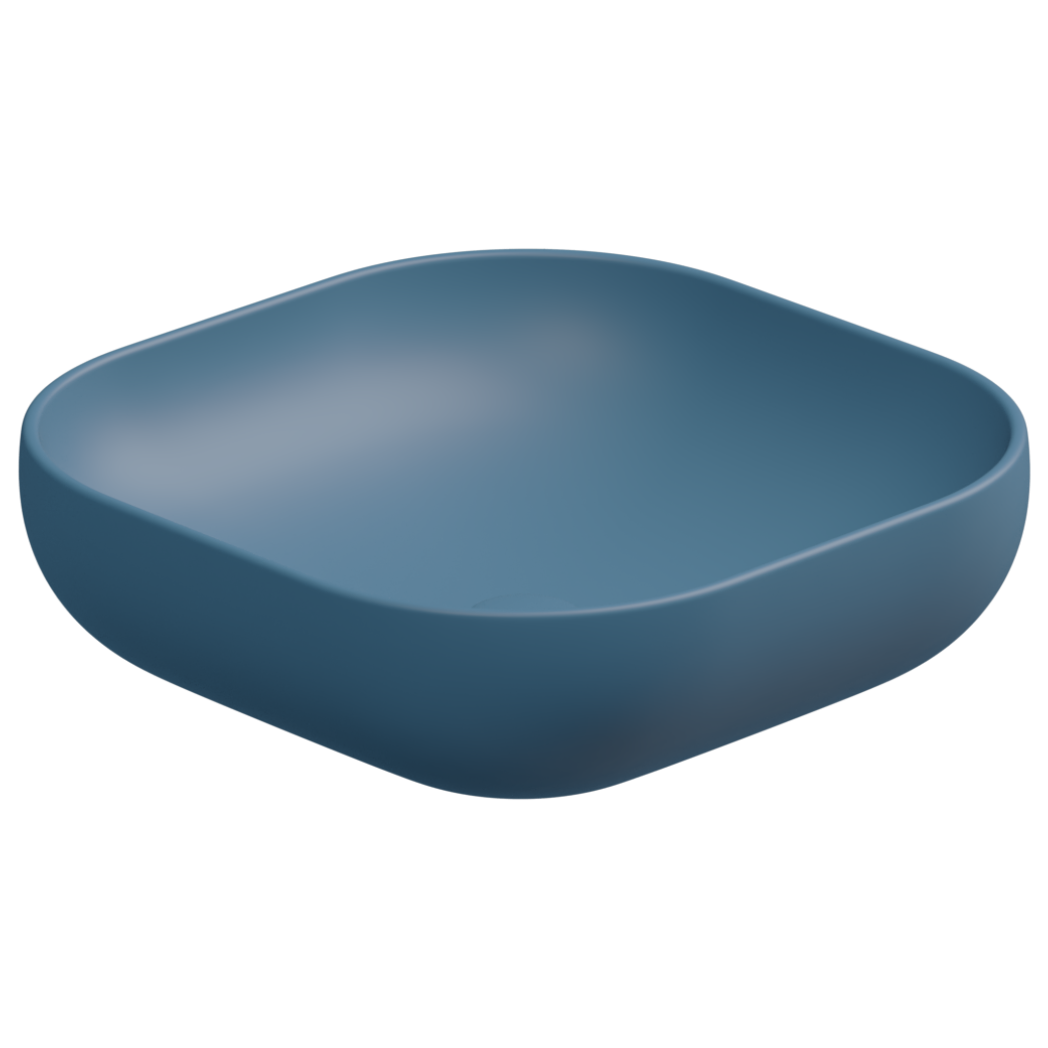 Раковина накладная 45 см GSG Ceramic Design Easy EALAVQU45027, Denim Matt