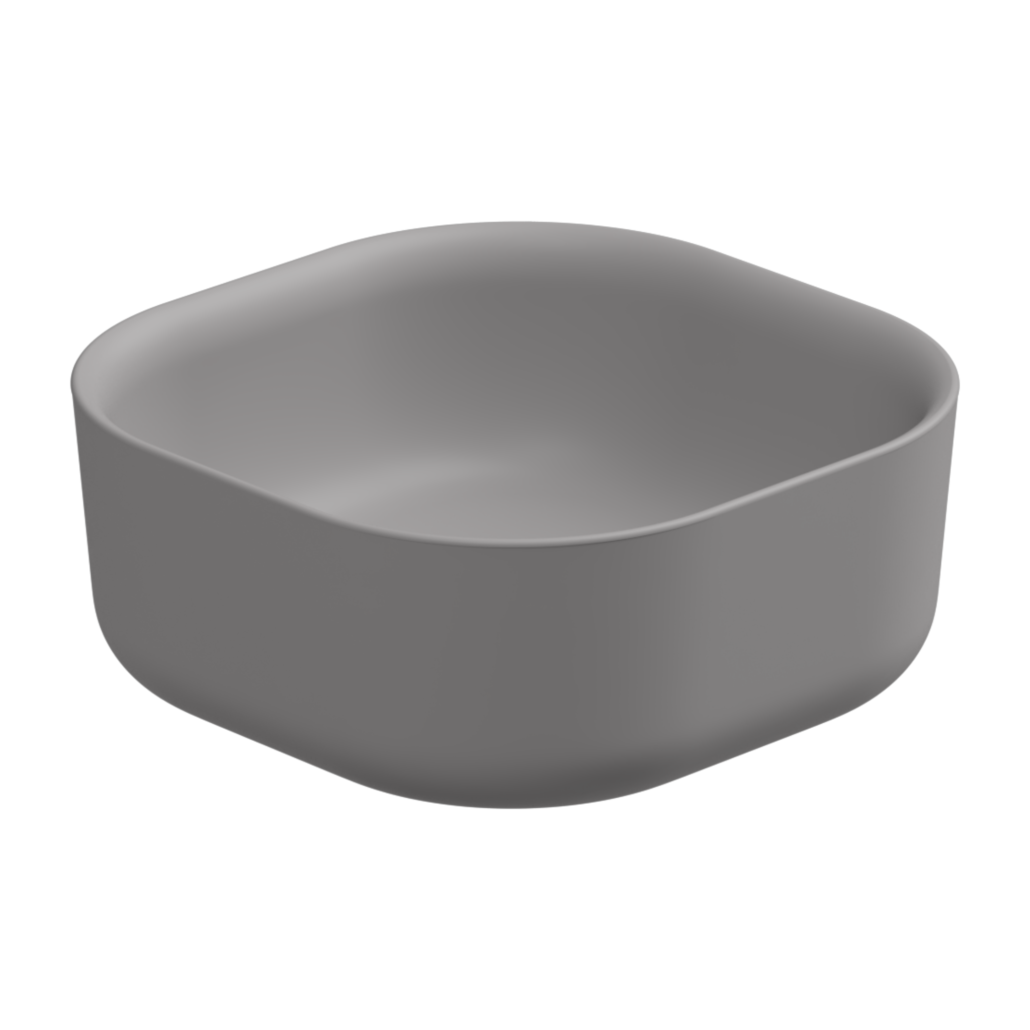 Раковина накладная 42 см GSG Ceramic Design Hit! HILAVQU42038, Fumo Matt