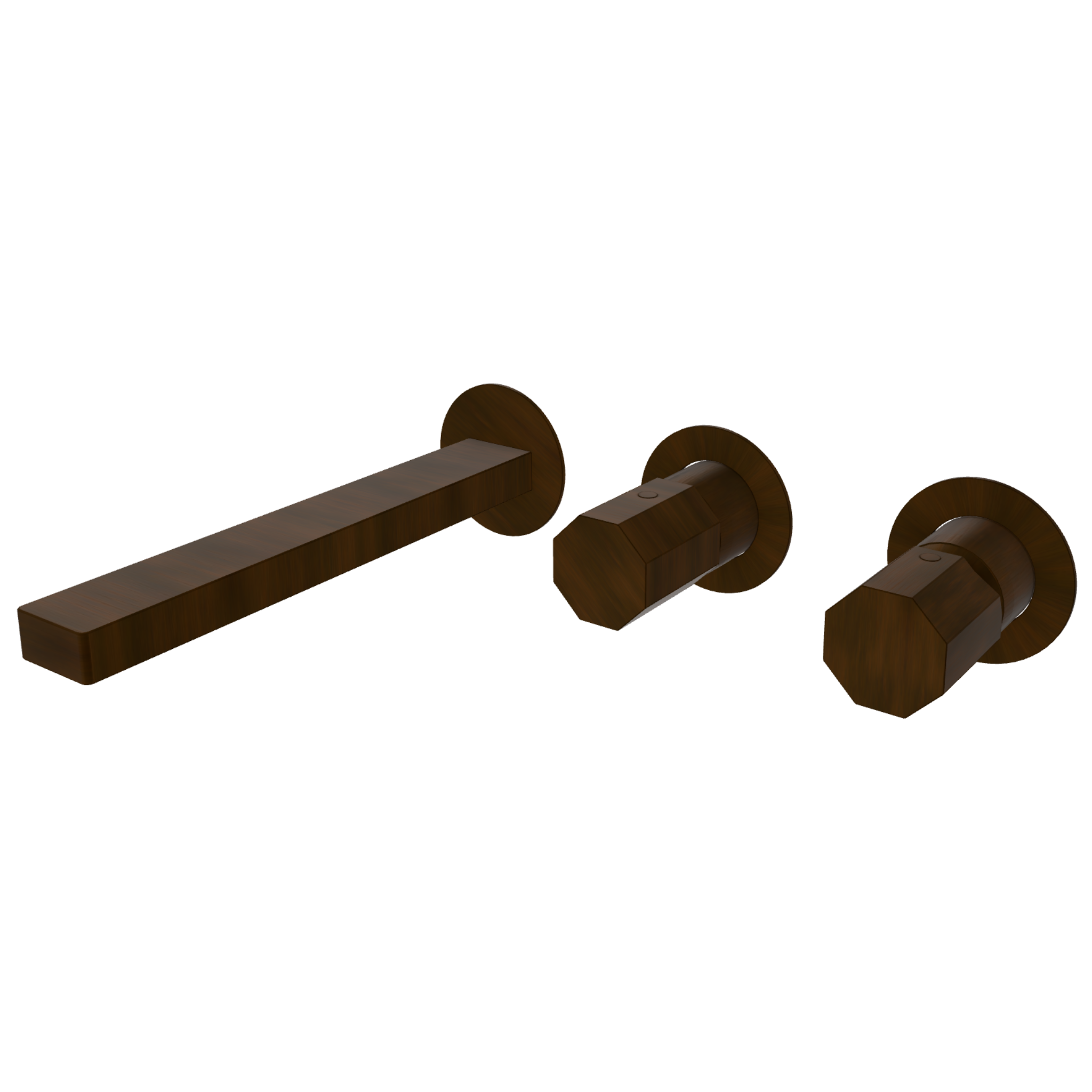 Смеситель для ванны Remer Ottagono ON54D2PWBBR, бронза масляная