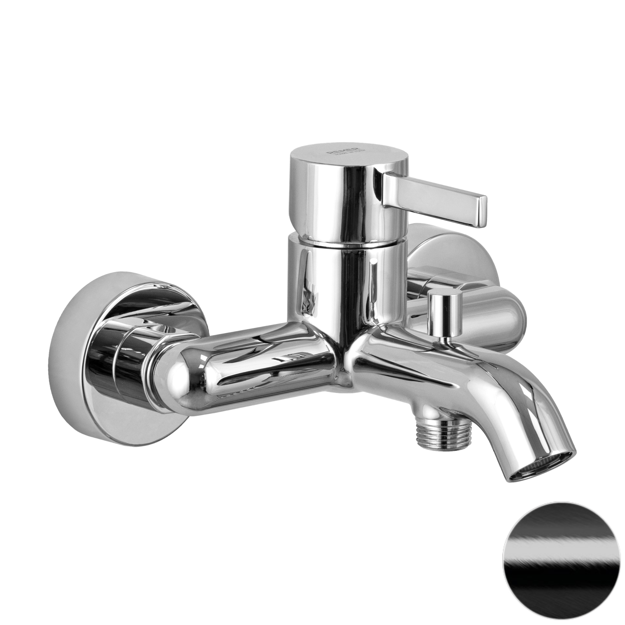 Смеситель для ванны Remer Metrica MC05CFP, черный брашированный хром