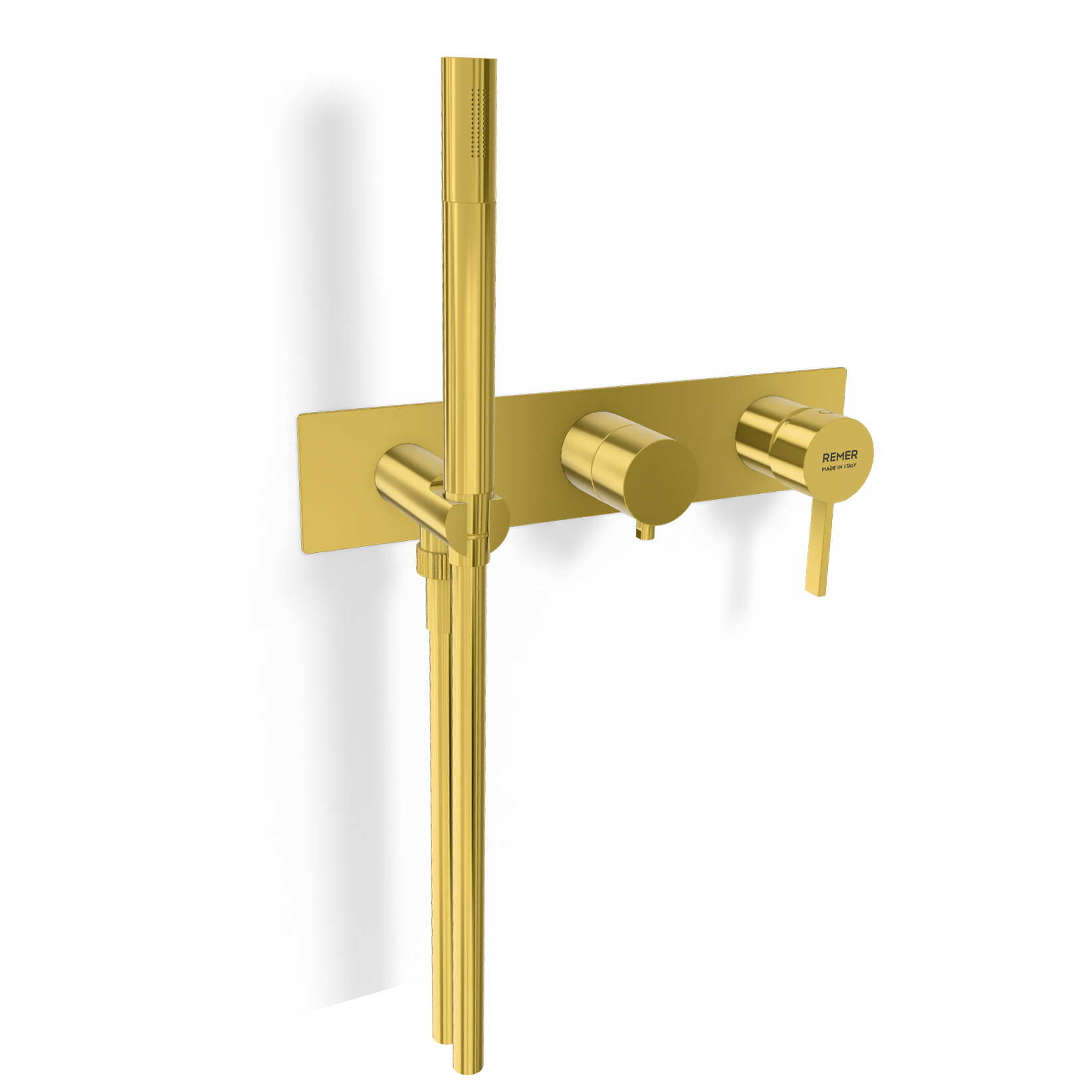 Смеситель для душа Remer Metrica MC97D3WBDO, золото глянцевое