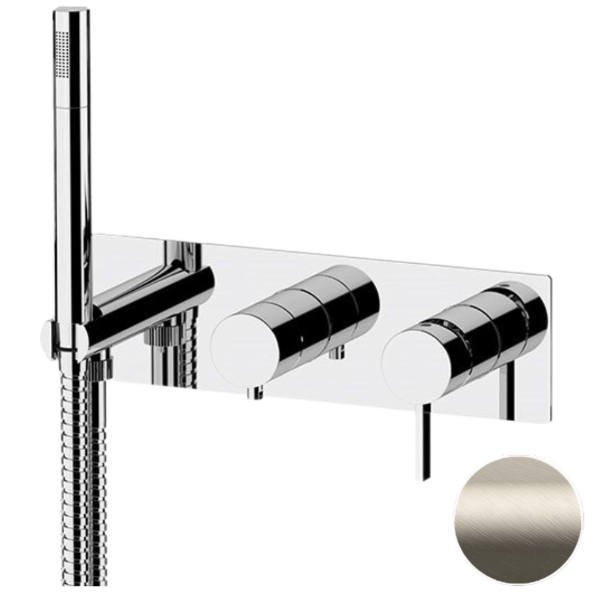 Смеситель для душа Remer Metrica MC97D2XV, сталь