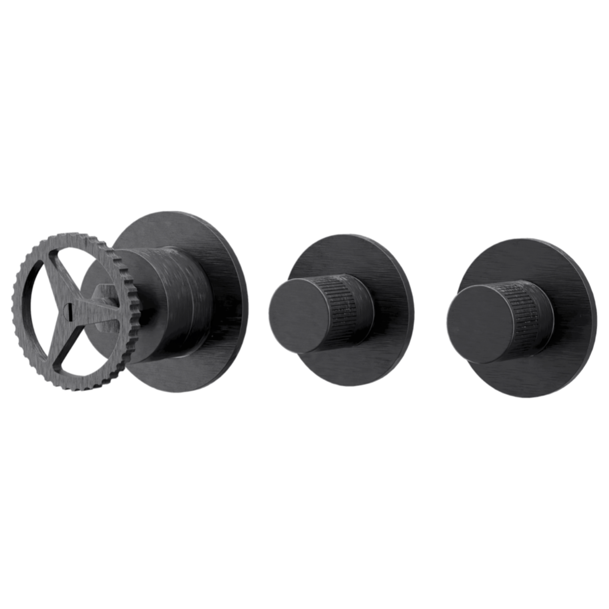 Смеситель для душа Remer Chrono CH98D2PWBCFP, черный брашированный хром