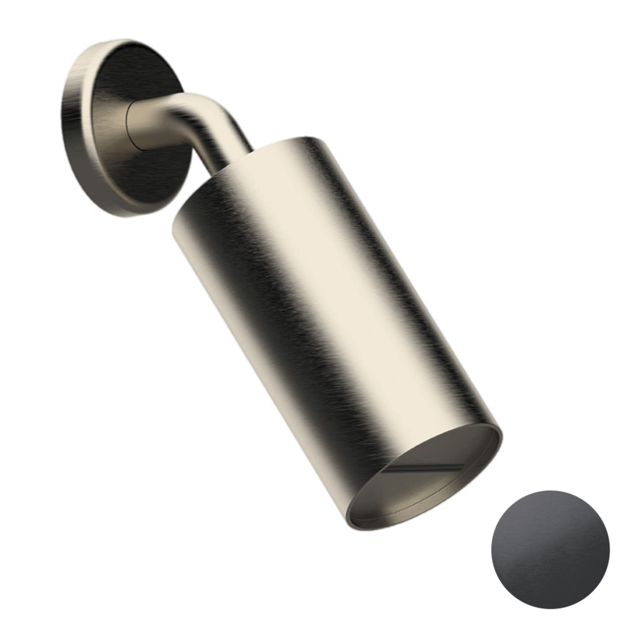 Верхний душ настенный Daniel Steel SS1A578LPCA, черный брашированный PVD