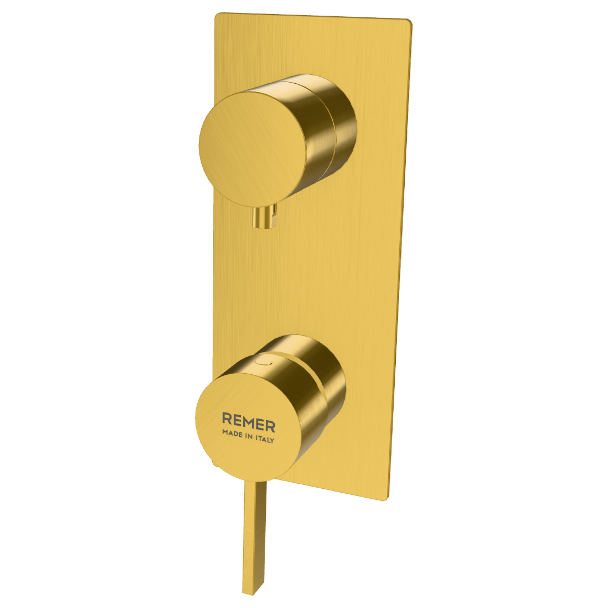 Смеситель для душа Remer Metrica MC93WBBG, золото брашированное
