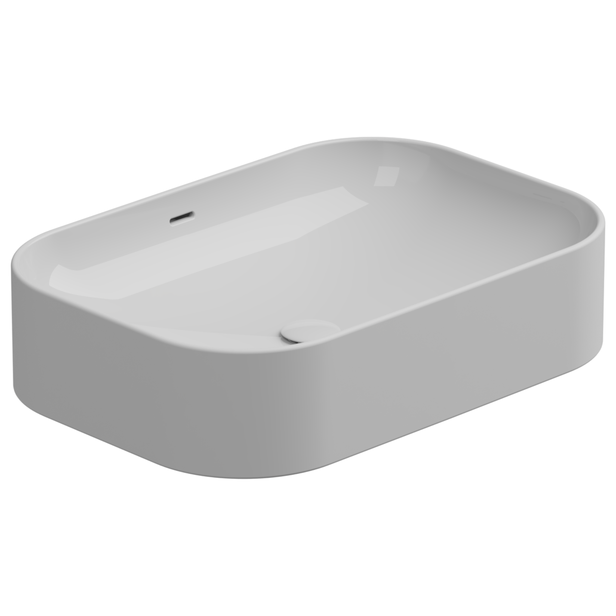 Раковина накладная биколор 60x42 см GSG Ceramic Design Easy EALAVTP60BI000/001, White/White Matt