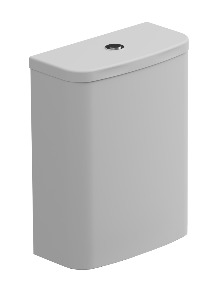 Бачок для напольного унитаза с механизмом смыва GSG Ceramic Design Like LKCIMBL001 + ACS82, белый матовый