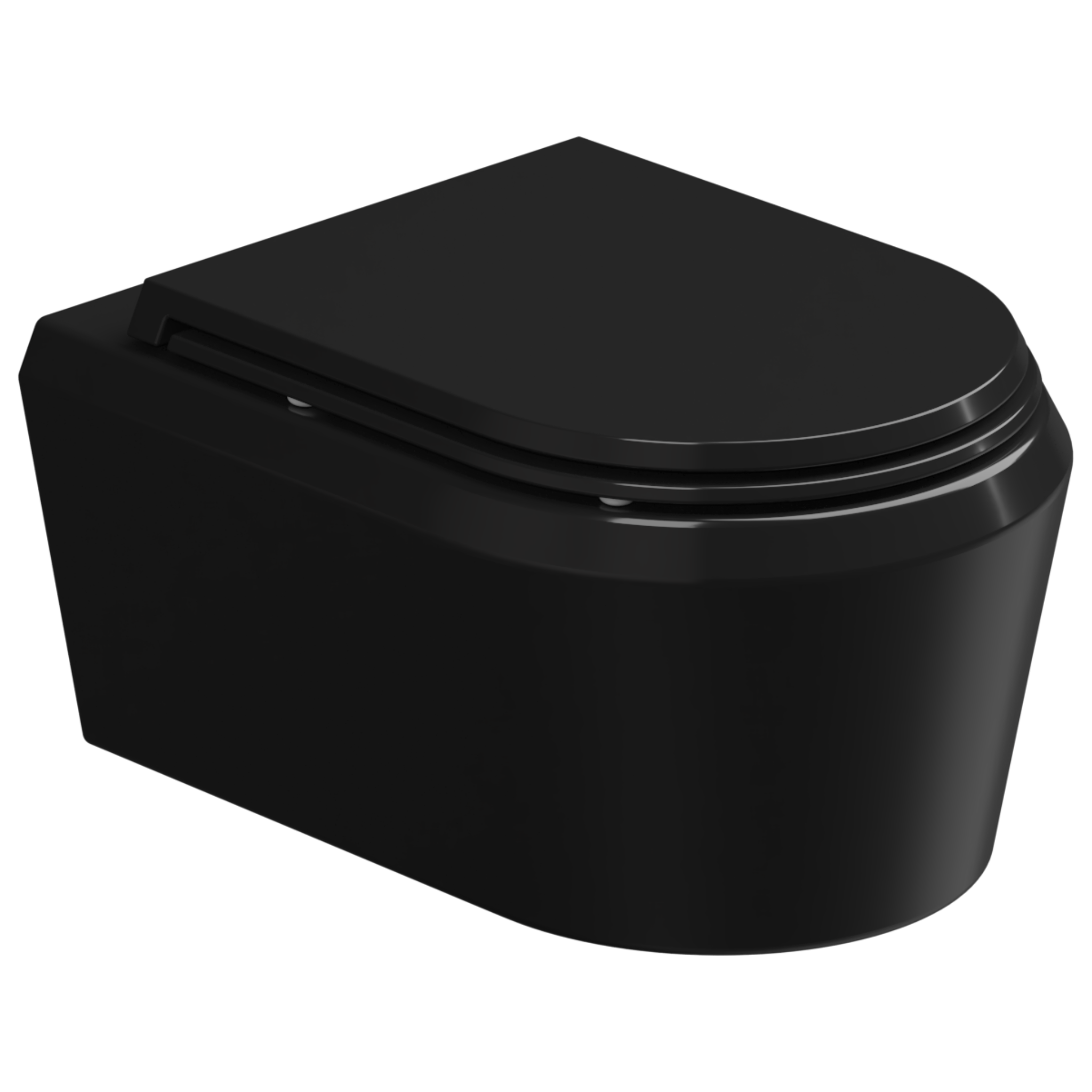 Чаша подвесного унитаза GSG Ceramic Design Cruise CRWCSO002, черный глянцевый