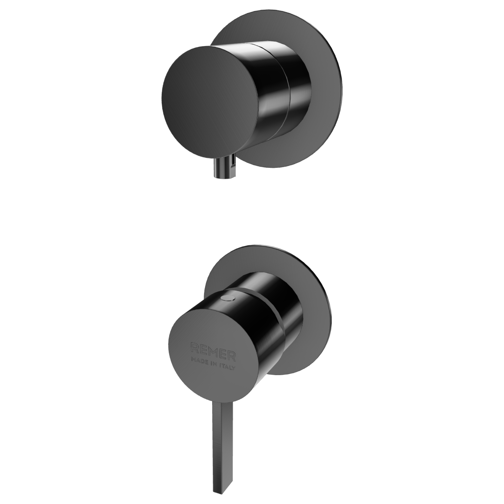 Смеситель для душа Remer Metrica MC93PWBCFP, черный брашированный хром