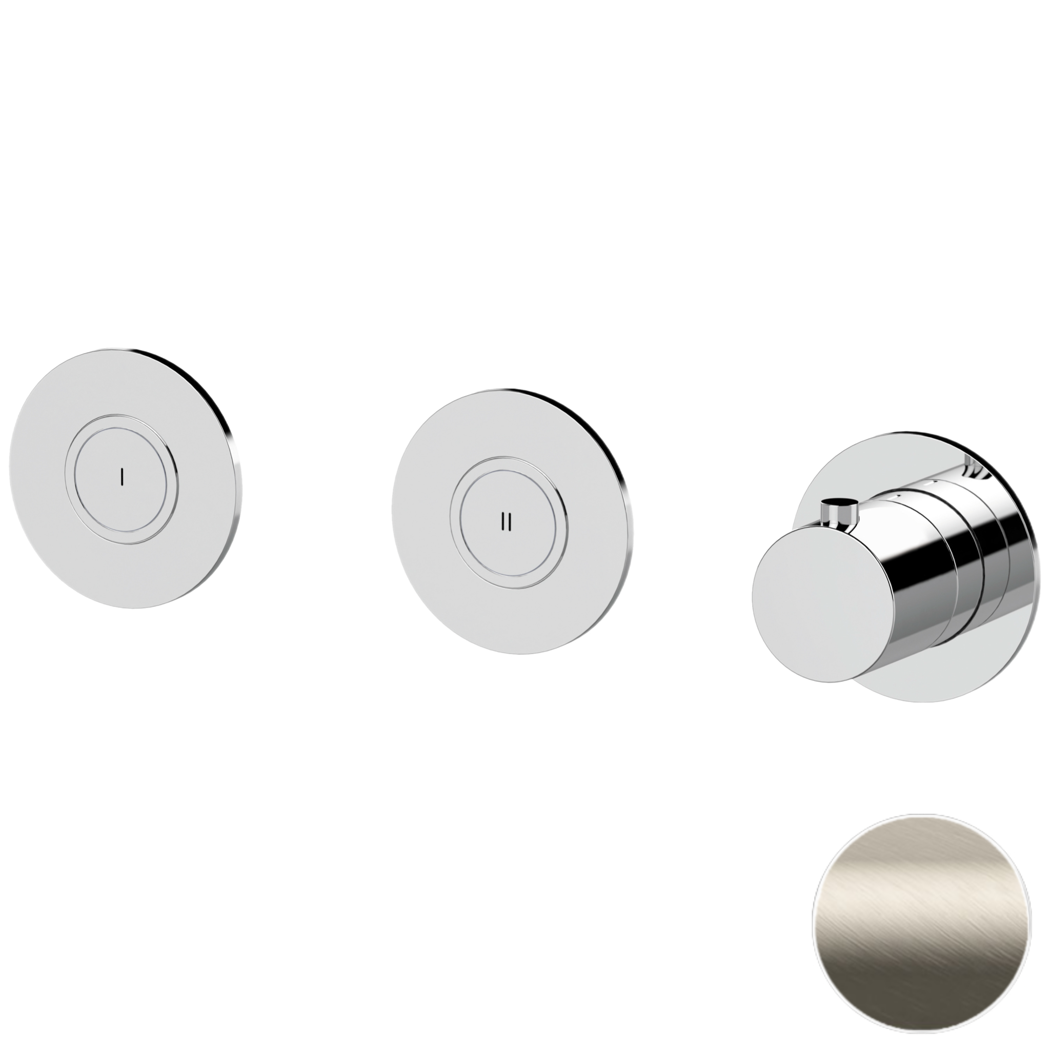 Смеситель для душа термостатический Remer X Style X99D2PKBXV, сталь