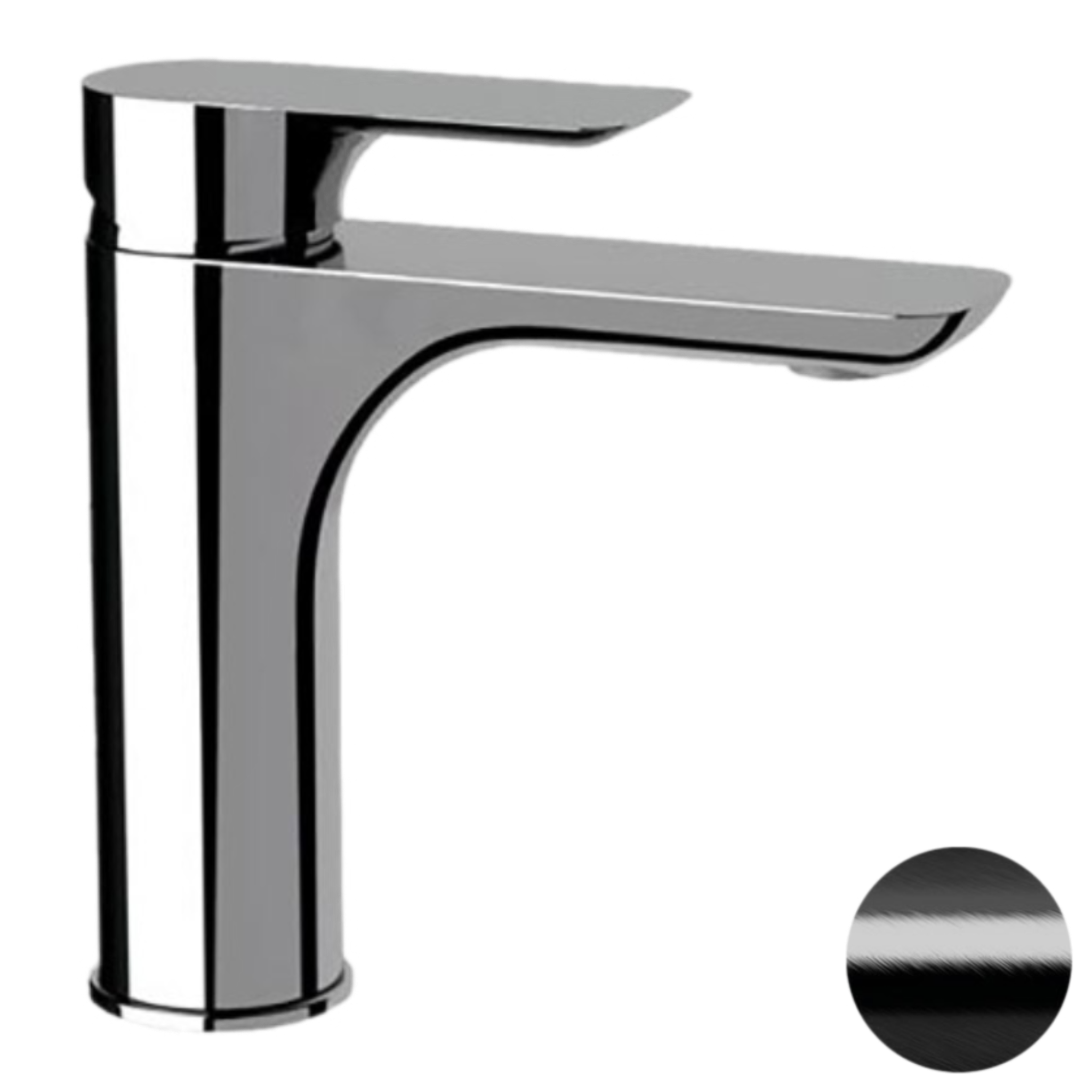 Смеситель для раковины Remer Infinity I12CFP, черный брашированный хром