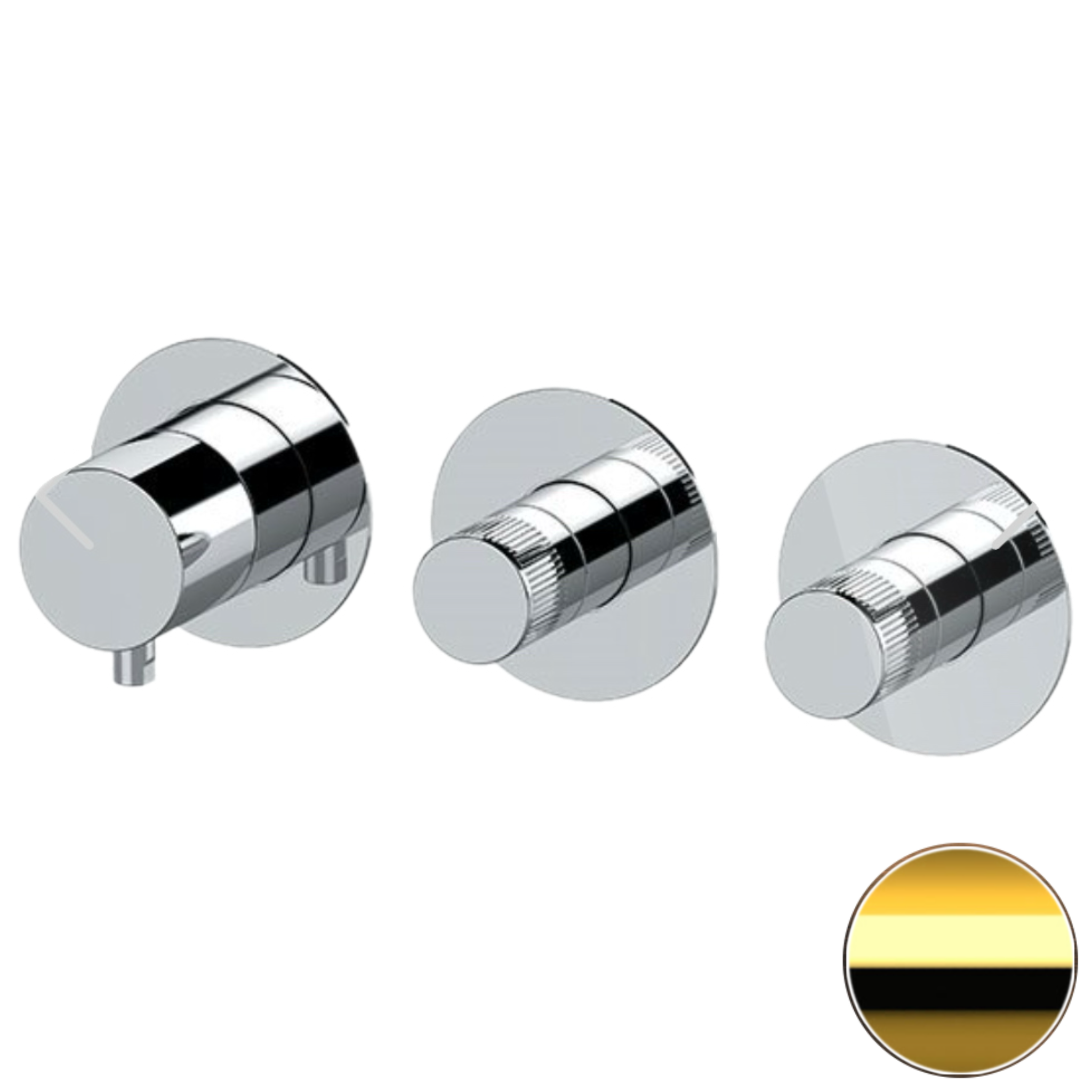 Смеситель для душа Remer X Style N98D2PWBDO, золото глянцевое